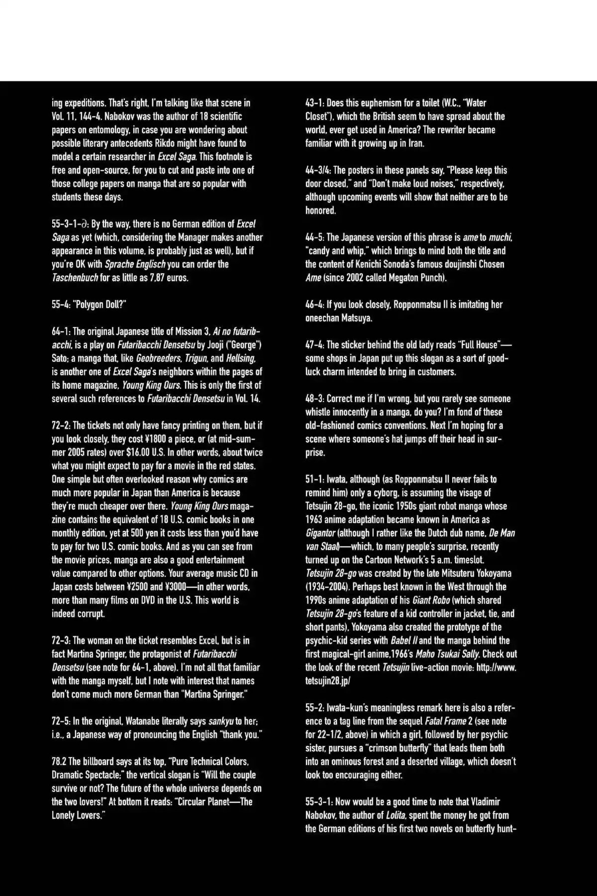 Excel Saga Chapter 14.6-6 page 16 - Vol.14 Oubliette (Excel Saga Bonus Section)