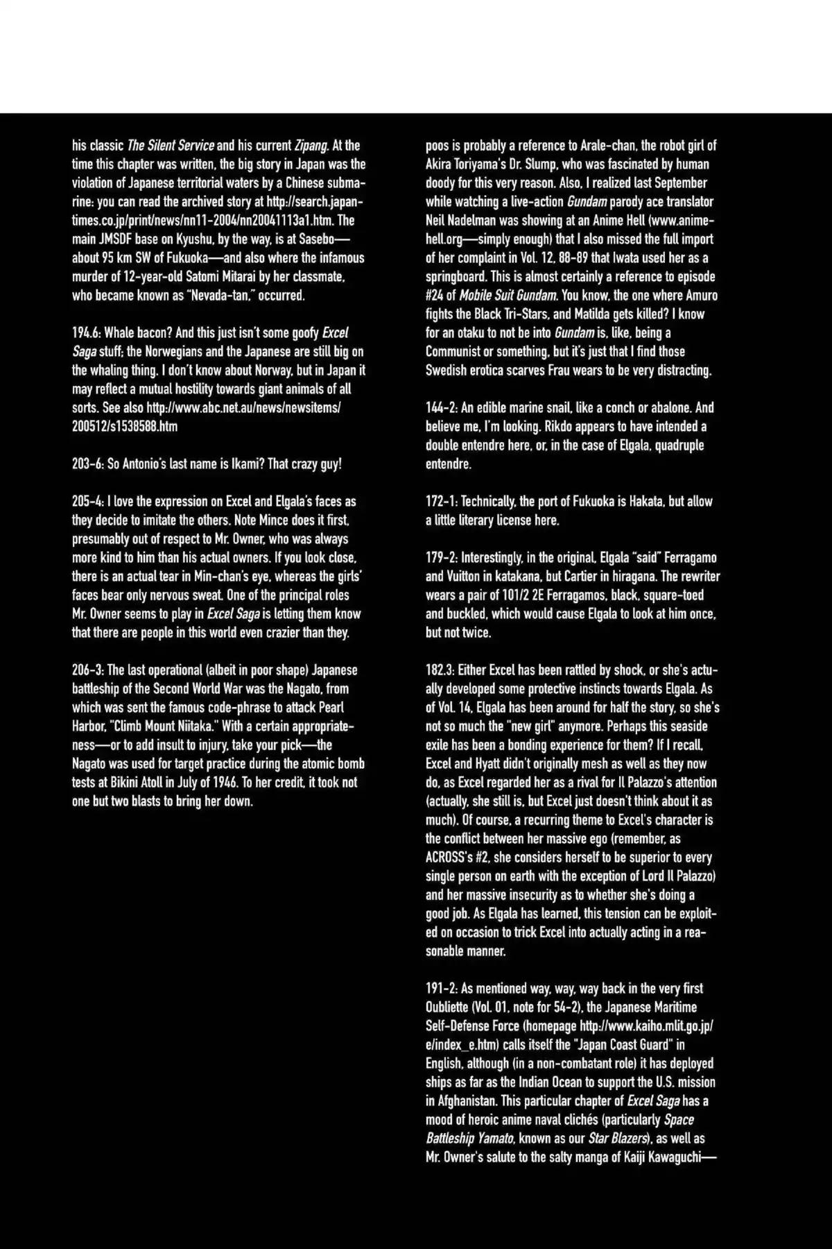 Excel Saga Chapter 14.6-6 page 18 - Vol.14 Oubliette (Excel Saga Bonus Section)
