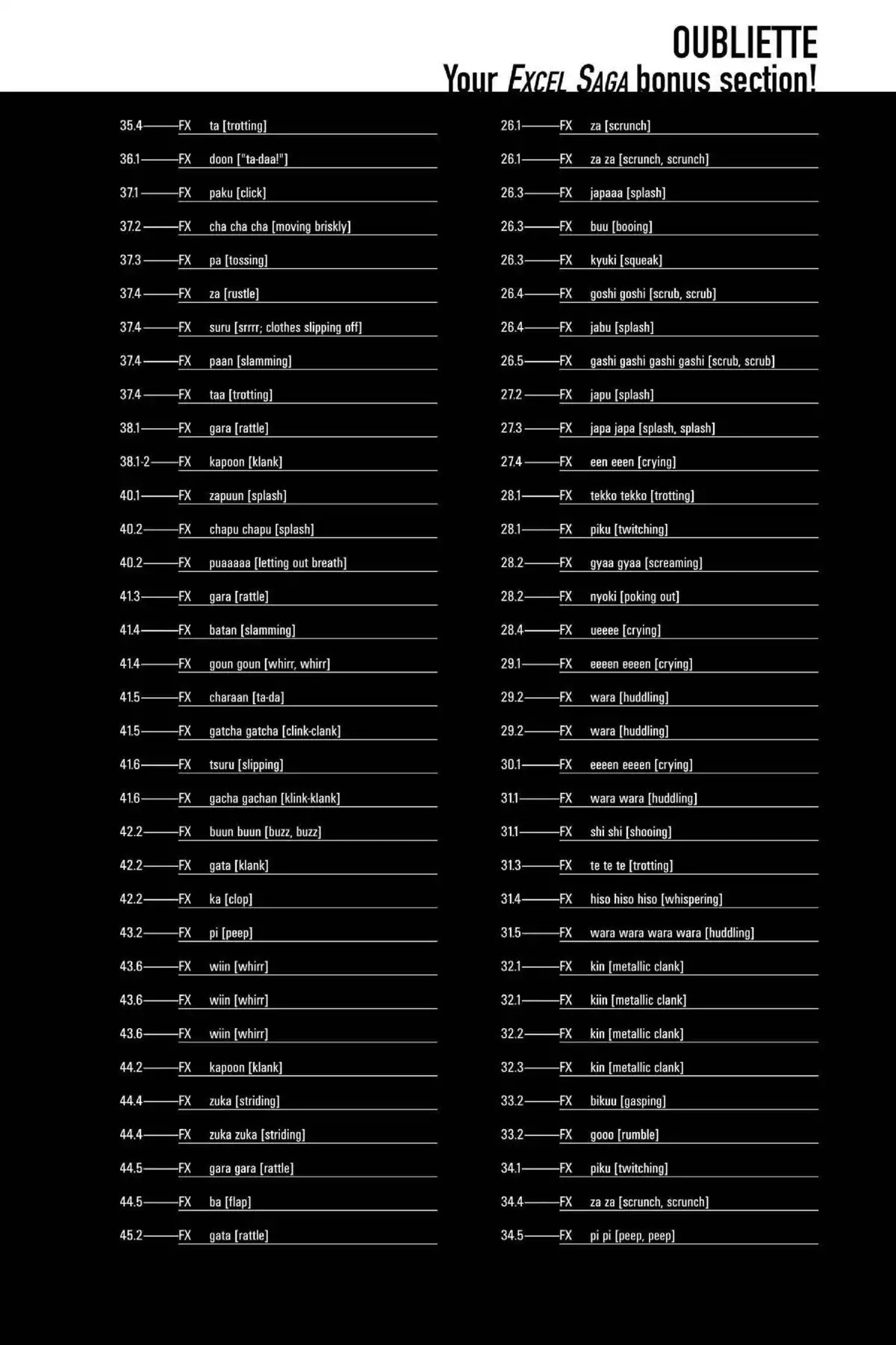 Excel Saga Chapter 14.6-6 page 3 - Vol.14 Oubliette (Excel Saga Bonus Section)