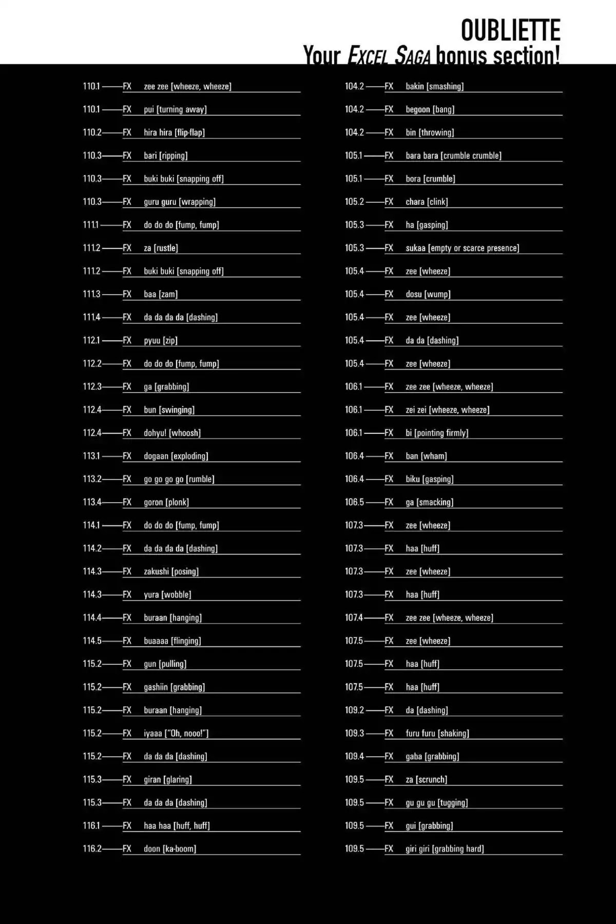 Excel Saga Chapter 14.6-6 page 7 - Vol.14 Oubliette (Excel Saga Bonus Section)