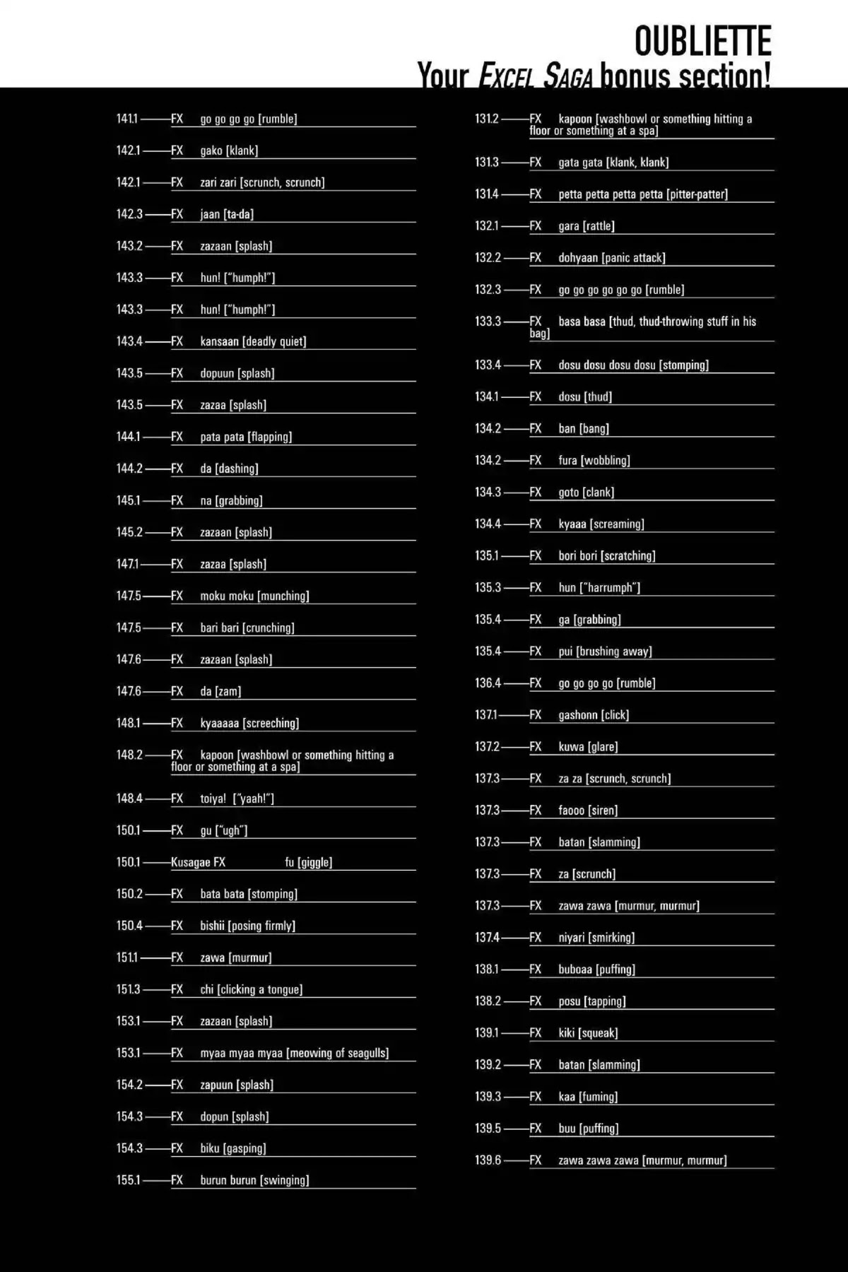 Excel Saga Chapter 14.6-6 page 9 - Vol.14 Oubliette (Excel Saga Bonus Section)