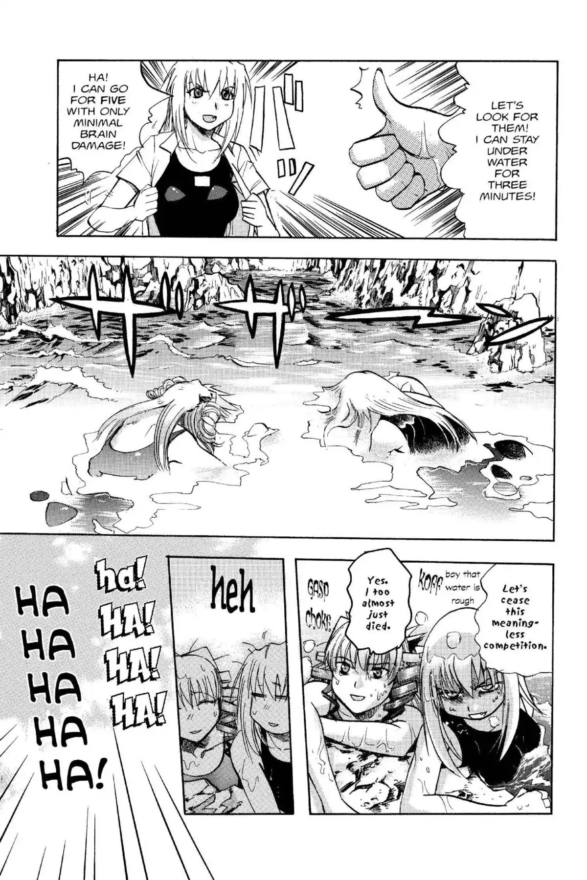Excel Saga Chapter 14.6 page 4 - Vol.14 Mission 6: Little House on the Big Sea