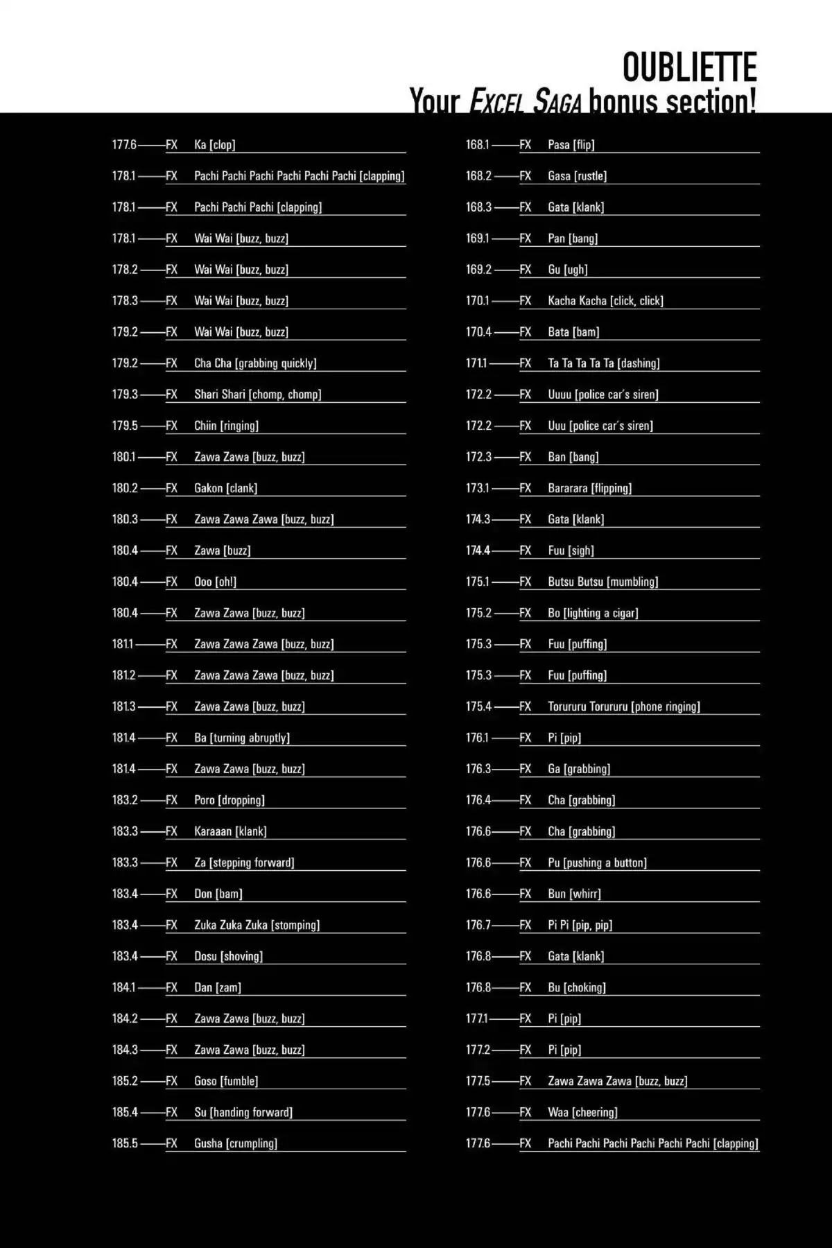 Excel Saga Chapter 15.6-5 page 11 - Vol.15 Oubliette: Excel Saga Bonus Section