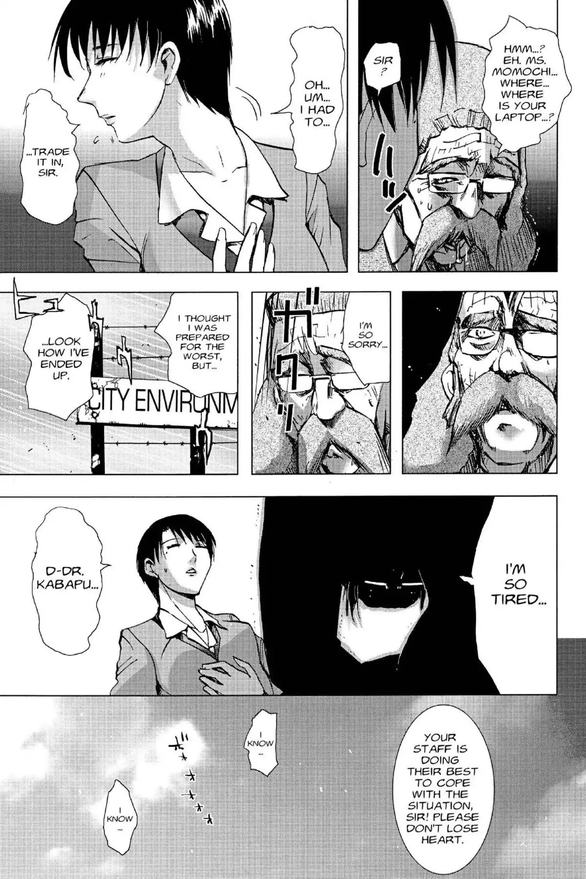 Excel Saga Chapter 16.3 page 11 - Vol.16 Mission 3: Zero Meters Above Sea Level