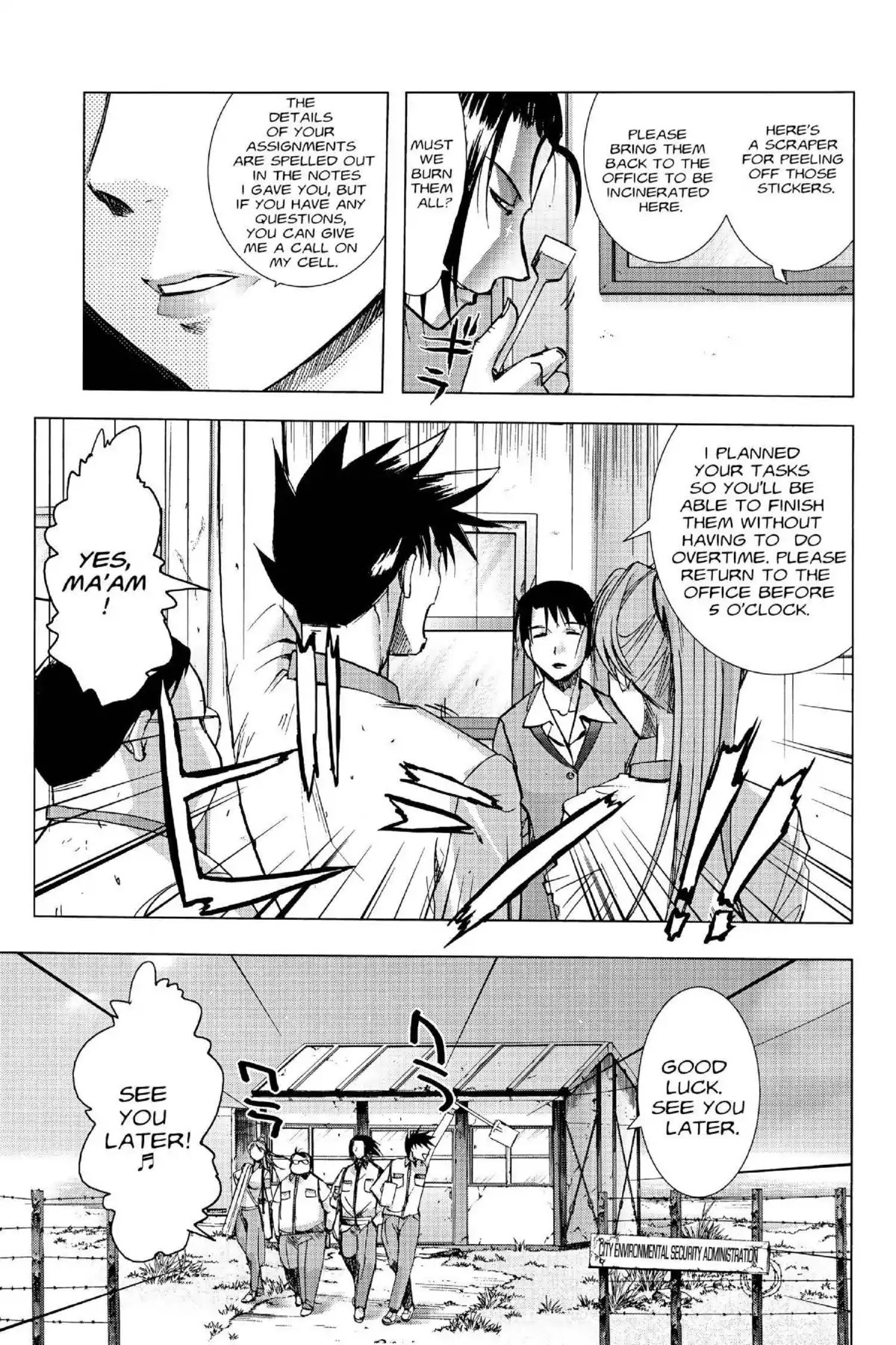 Excel Saga Chapter 16.3 page 7 - Vol.16 Mission 3: Zero Meters Above Sea Level