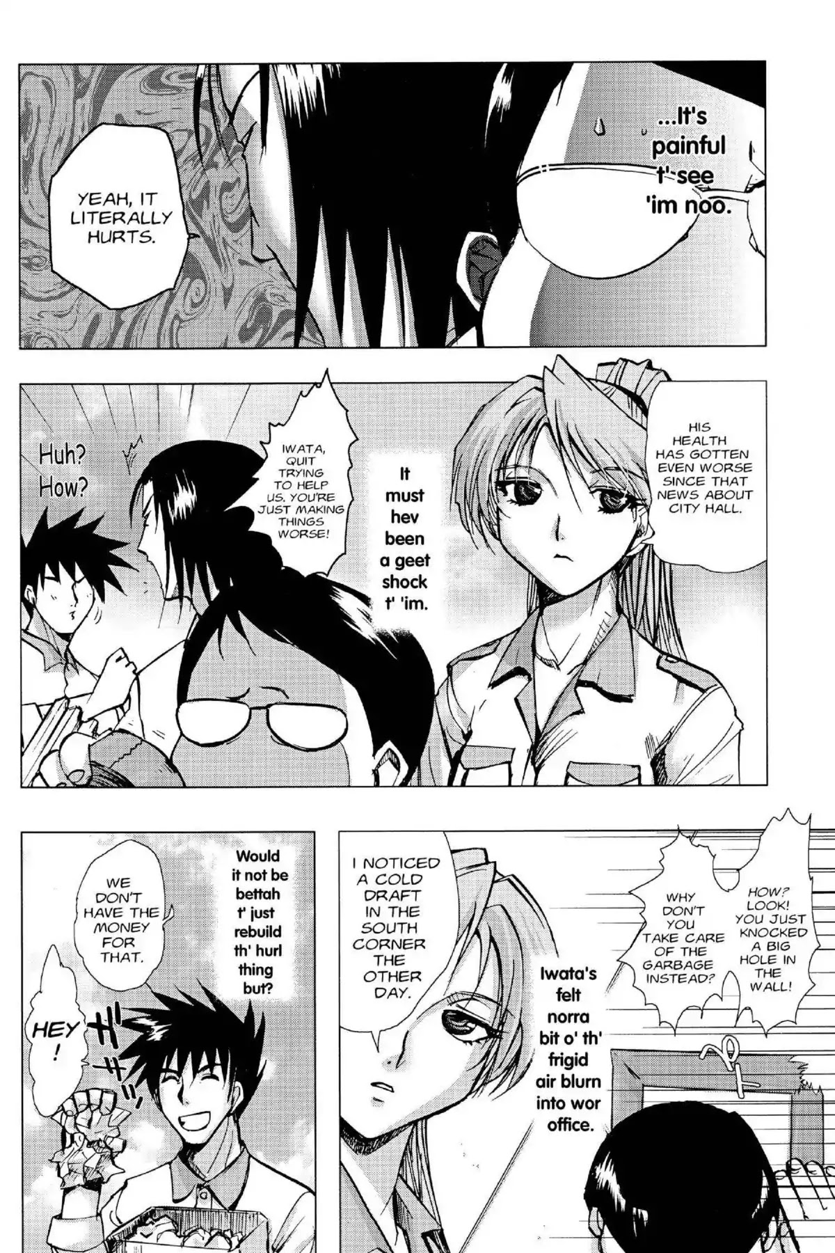 Excel Saga Chapter 16.4 page 4 - Vol.16 Mission 4: Stomach of Chaos