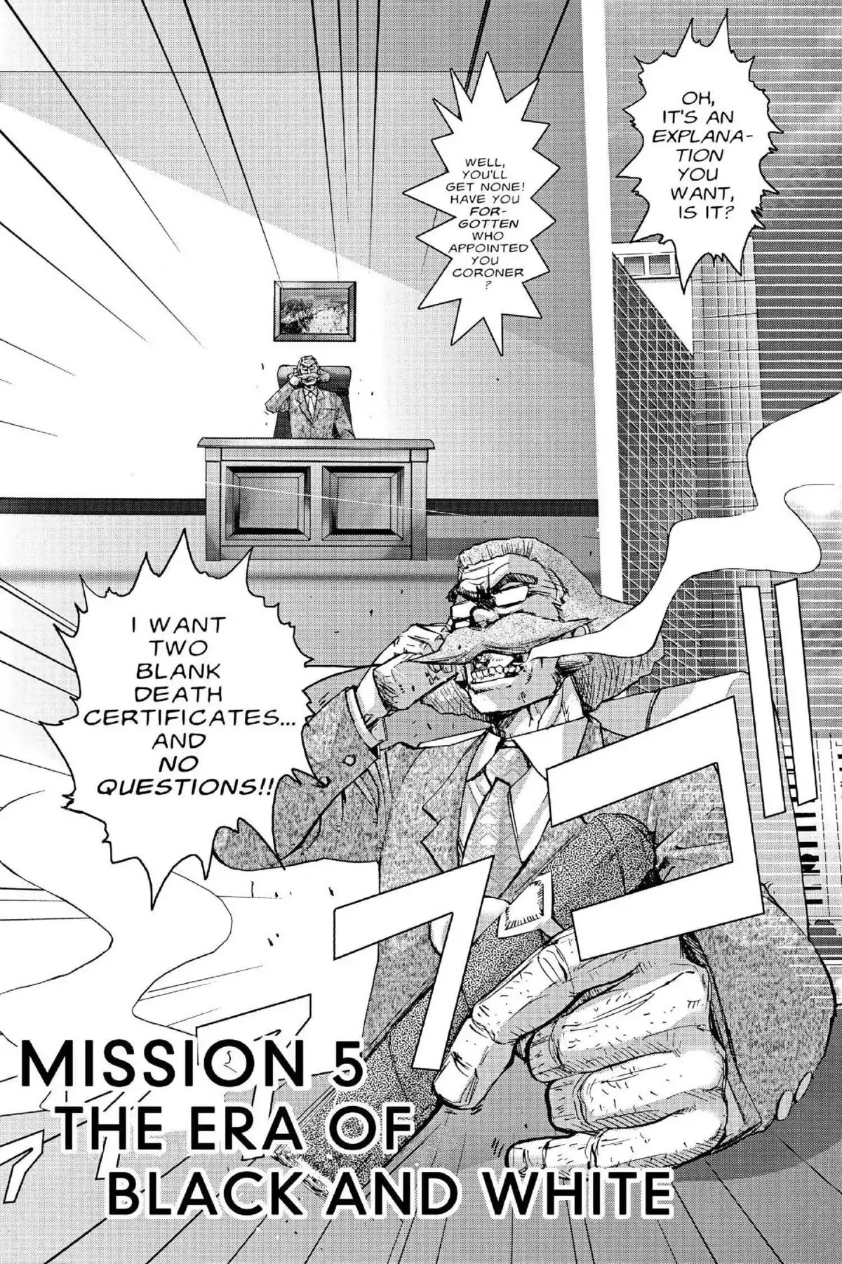 Excel Saga Chapter 16.5 page 2 - Vol.16 Mission 5: The Era of Black and White