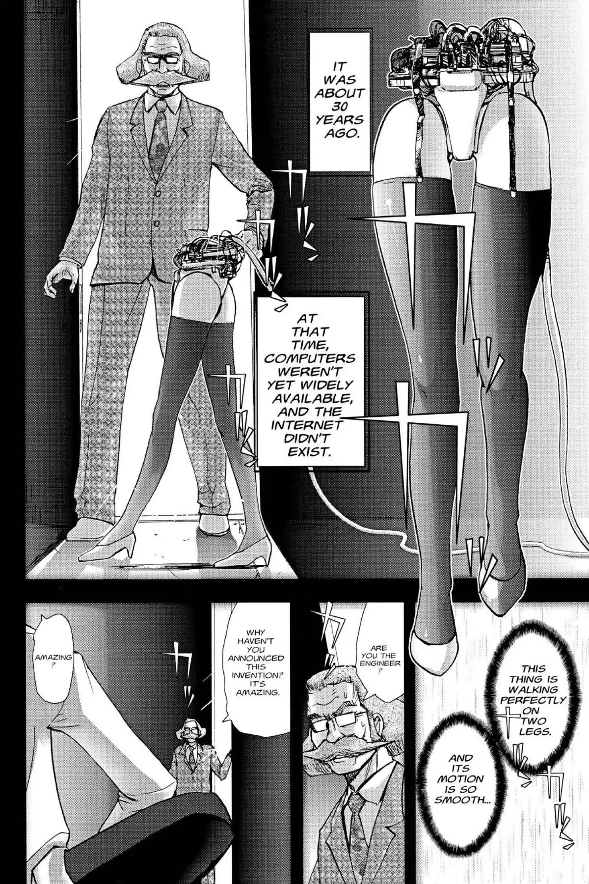 Excel Saga Chapter 16.5 page 6 - Vol.16 Mission 5: The Era of Black and White