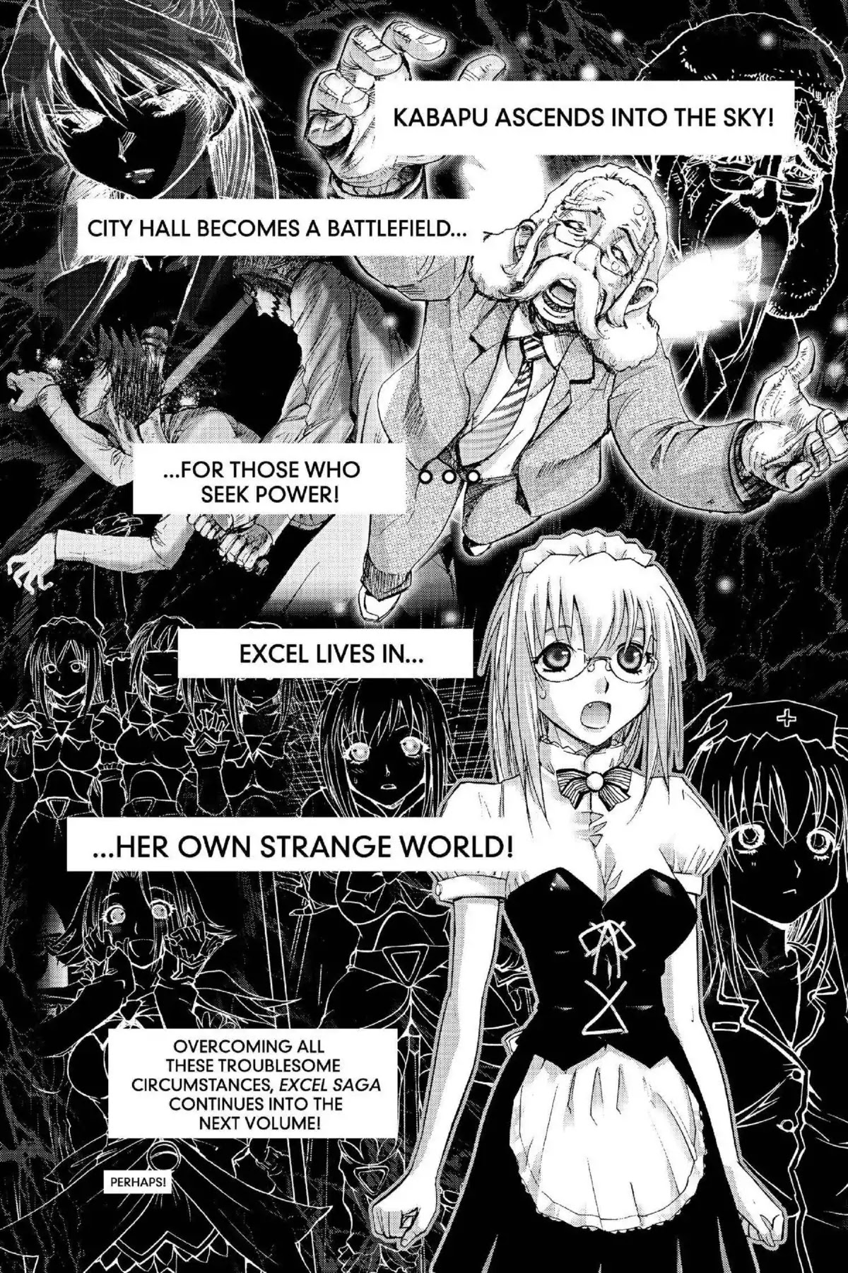 Excel Saga Chapter 16.6 page 32 - Vol.16 Mission 6: Behind Shadow, an Extraordinary Being