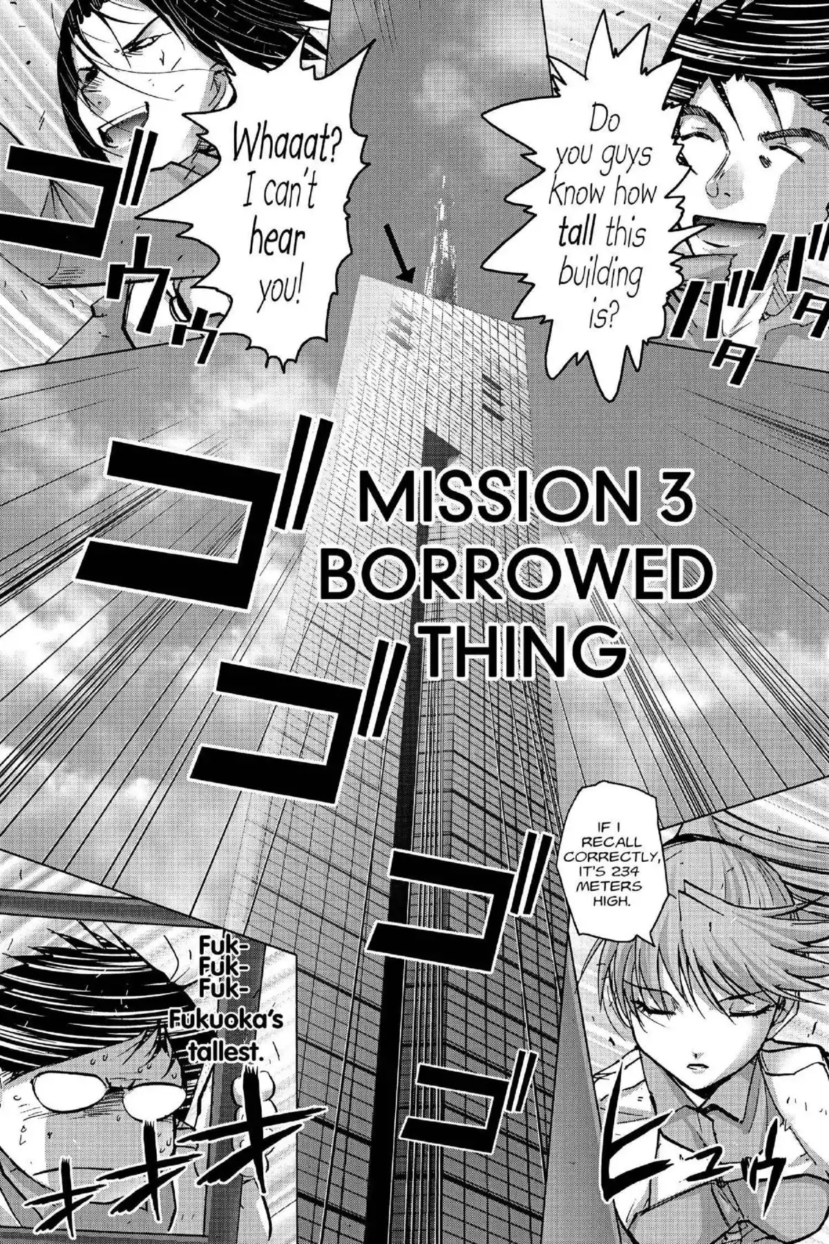 Excel Saga Chapter 17.3 page 2 - Vol.17 Mission 3: Borrowed Thing