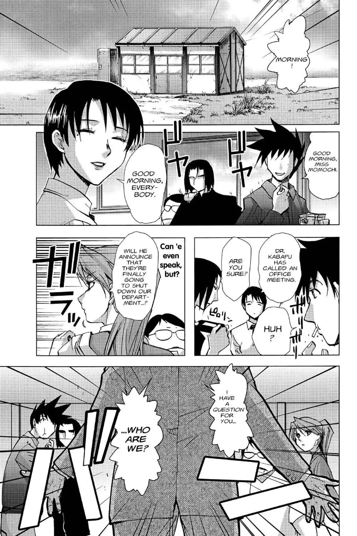 Excel Saga Chapter 17.4 page 1 - Vol.17 Mission 4: The Meaning of the Mustache