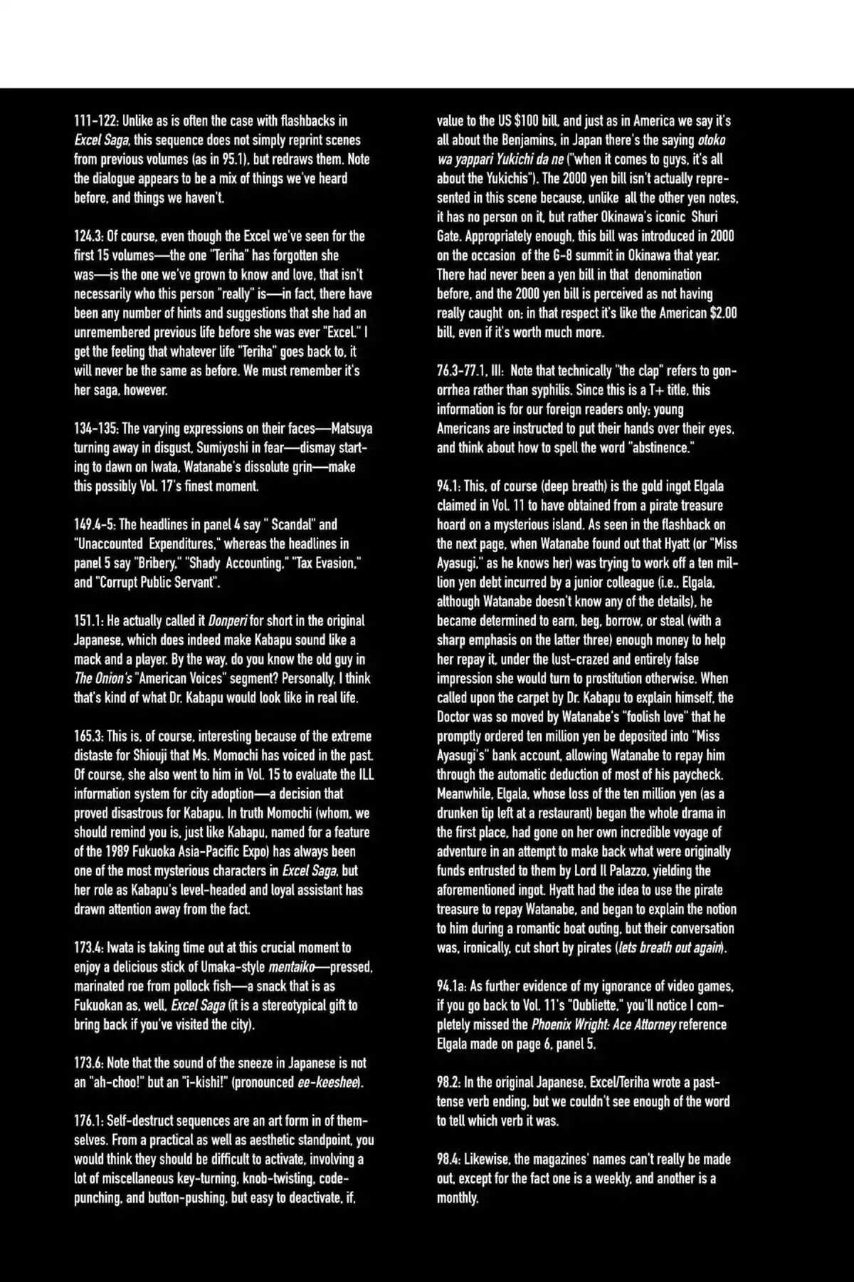 Excel Saga Chapter 17.5-5 page 10 - Vol.17 Oubliette: Excel Saga Bonus Section