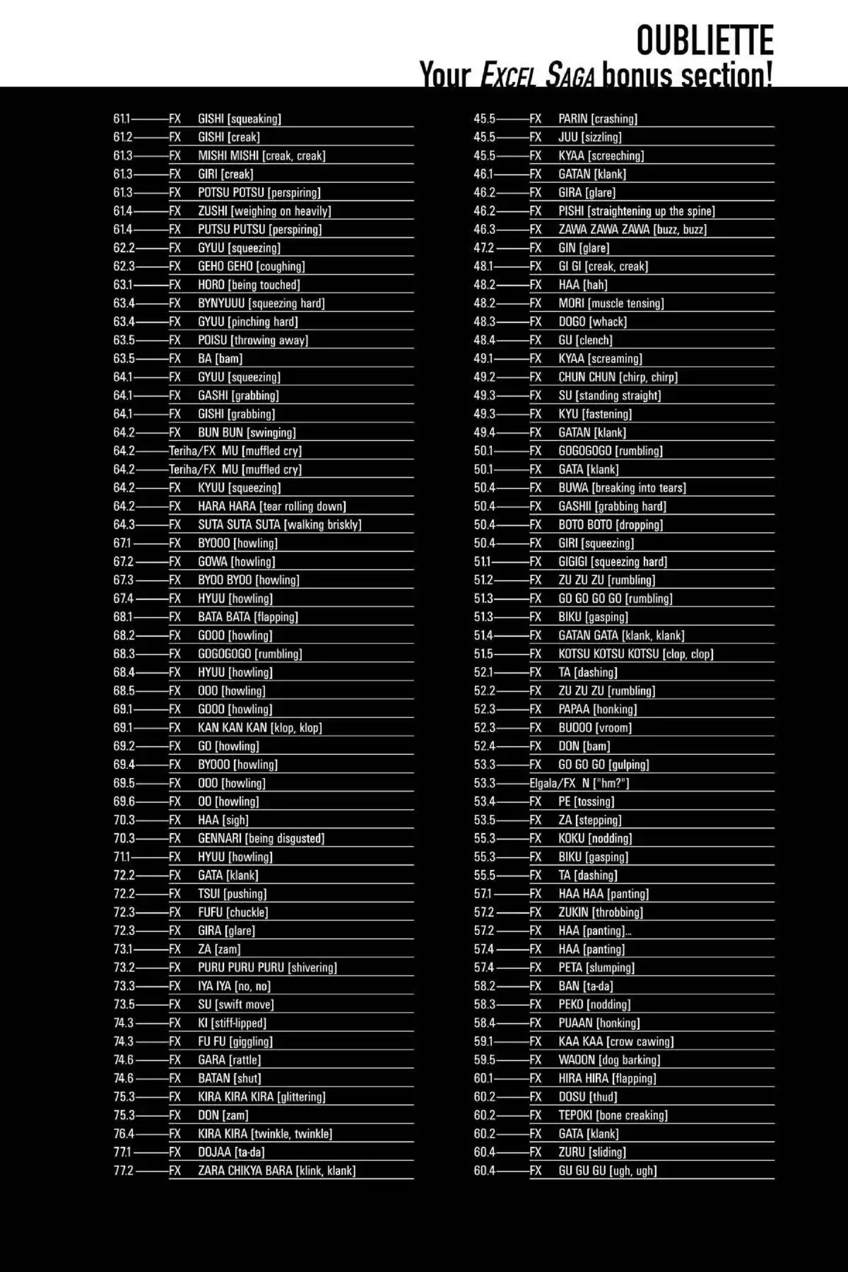 Excel Saga Chapter 17.5-5 page 3 - Vol.17 Oubliette: Excel Saga Bonus Section