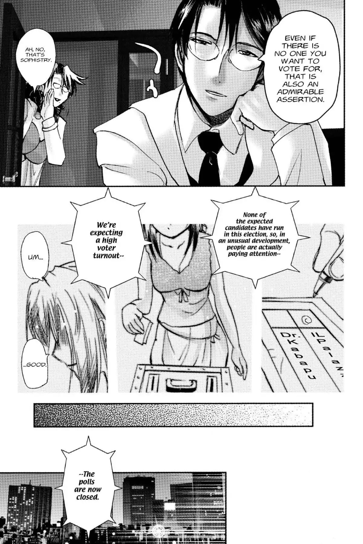 Excel Saga Chapter 18.2 page 19 - Vol.18 Mission 2: Those Who Do Not Want To Be Selected