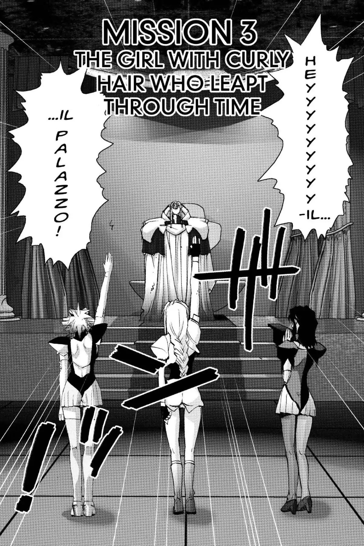 Excel Saga Chapter 18.3 page 2 - Vol.18 Mission 3: The Girl With Curly Hair Who Leapt Through Time