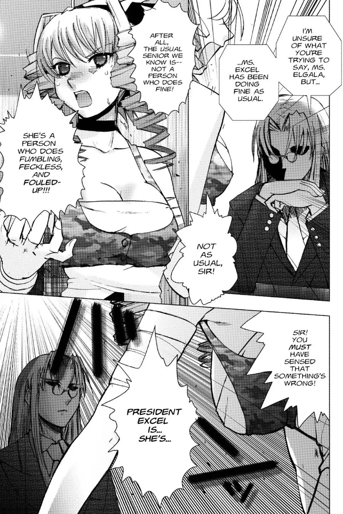 Excel Saga Chapter 18.4 page 17 - Vol.18 Mission 4: The Girl With Curly Hair By the Window