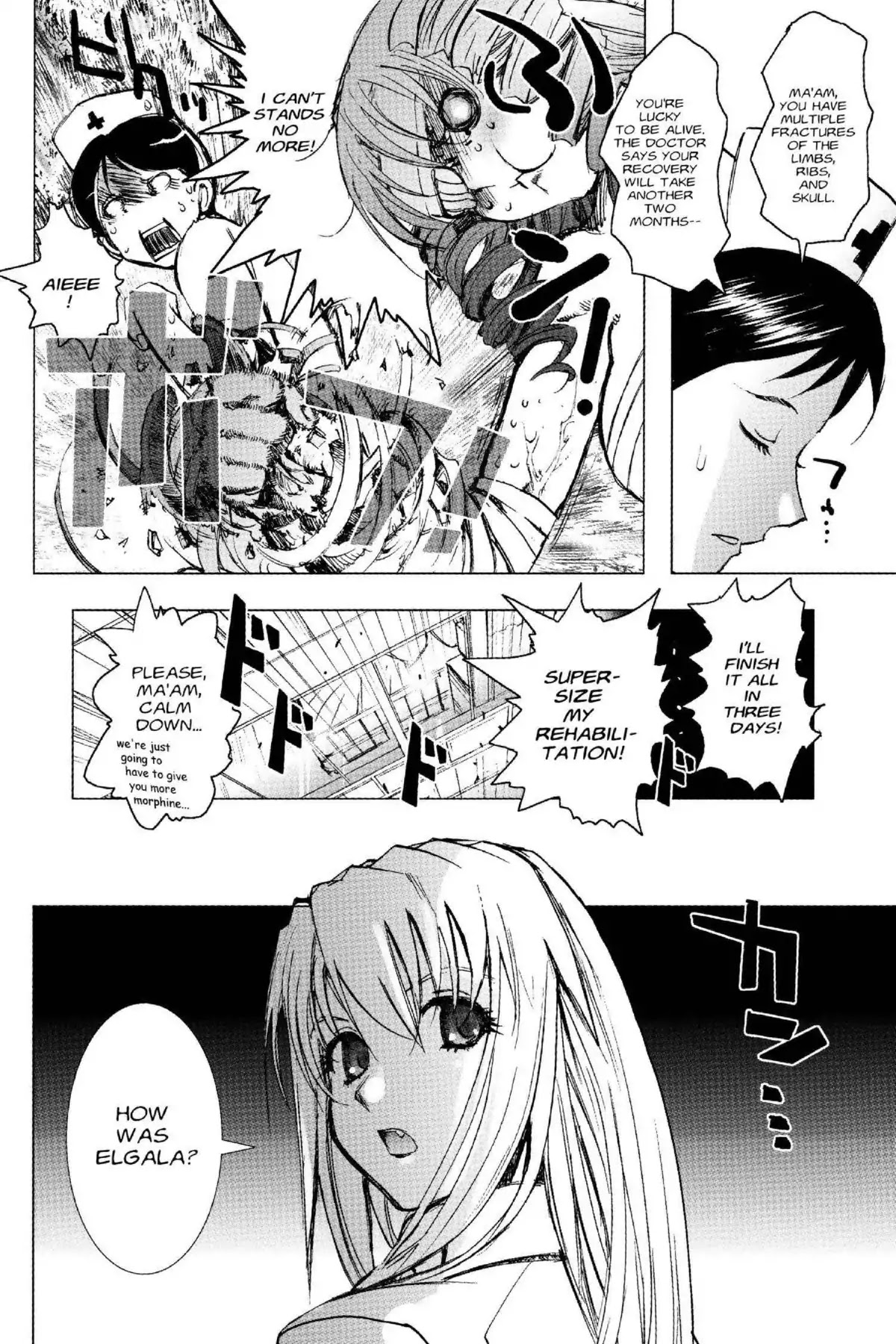 Excel Saga Chapter 18.4 page 8 - Vol.18 Mission 4: The Girl With Curly Hair By the Window