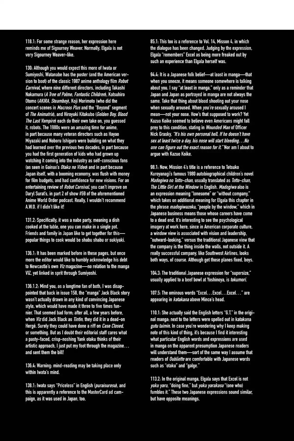 Excel Saga Chapter 18.7-5 page 10 - Vol.18 Oubliette: Excel Saga Bonus Section