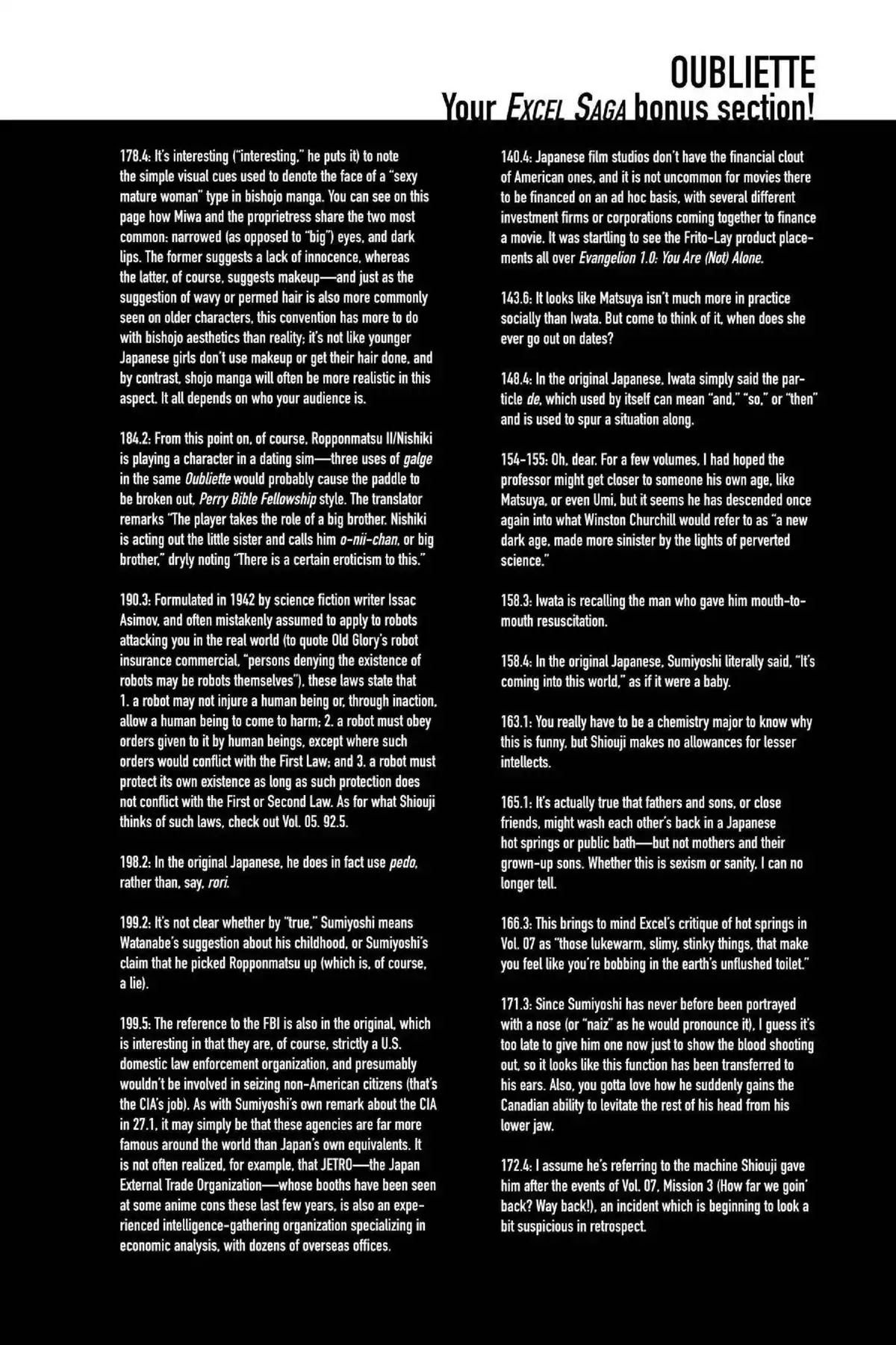 Excel Saga Chapter 18.7-5 page 11 - Vol.18 Oubliette: Excel Saga Bonus Section
