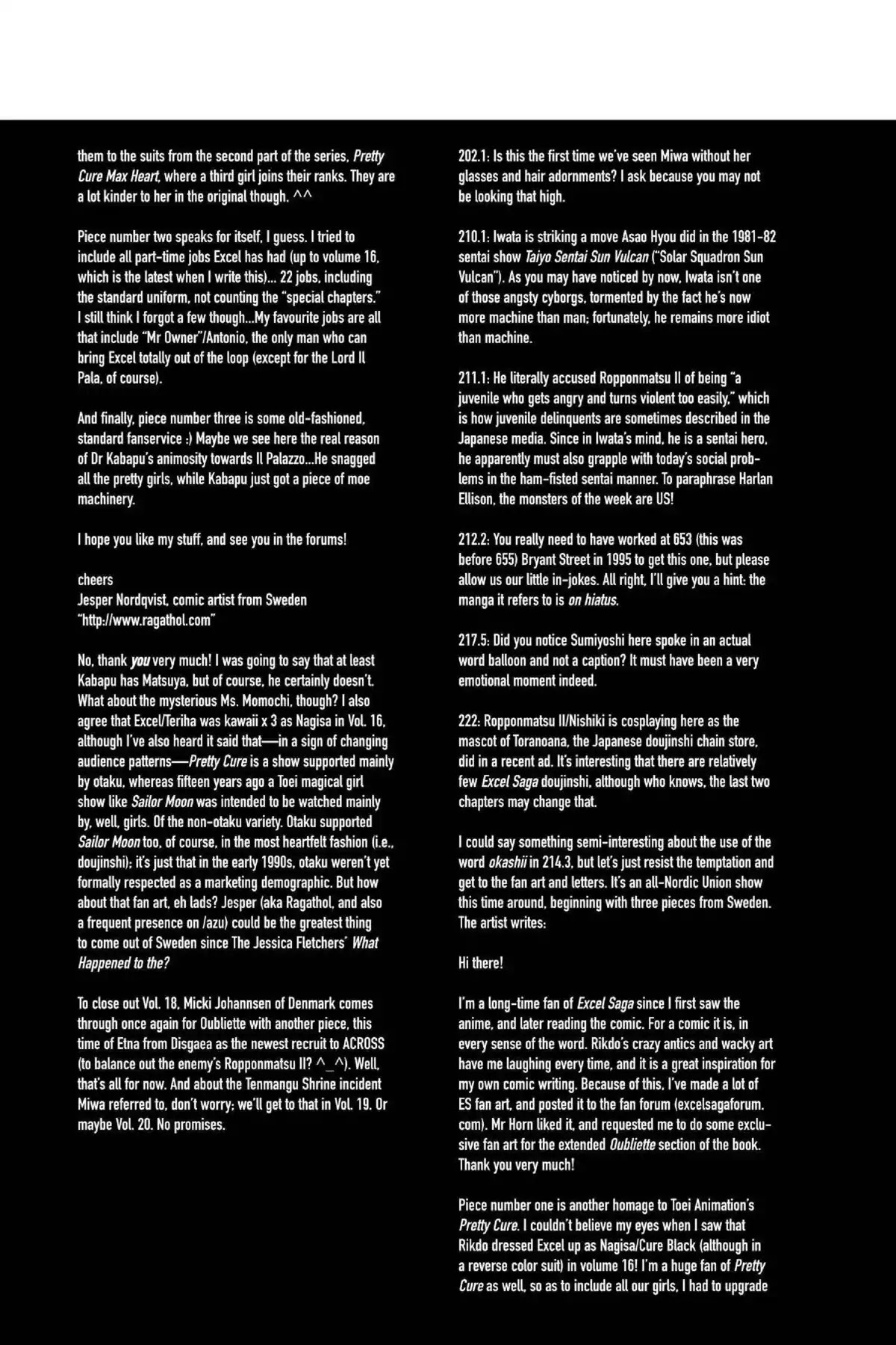 Excel Saga Chapter 18.7-5 page 12 - Vol.18 Oubliette: Excel Saga Bonus Section