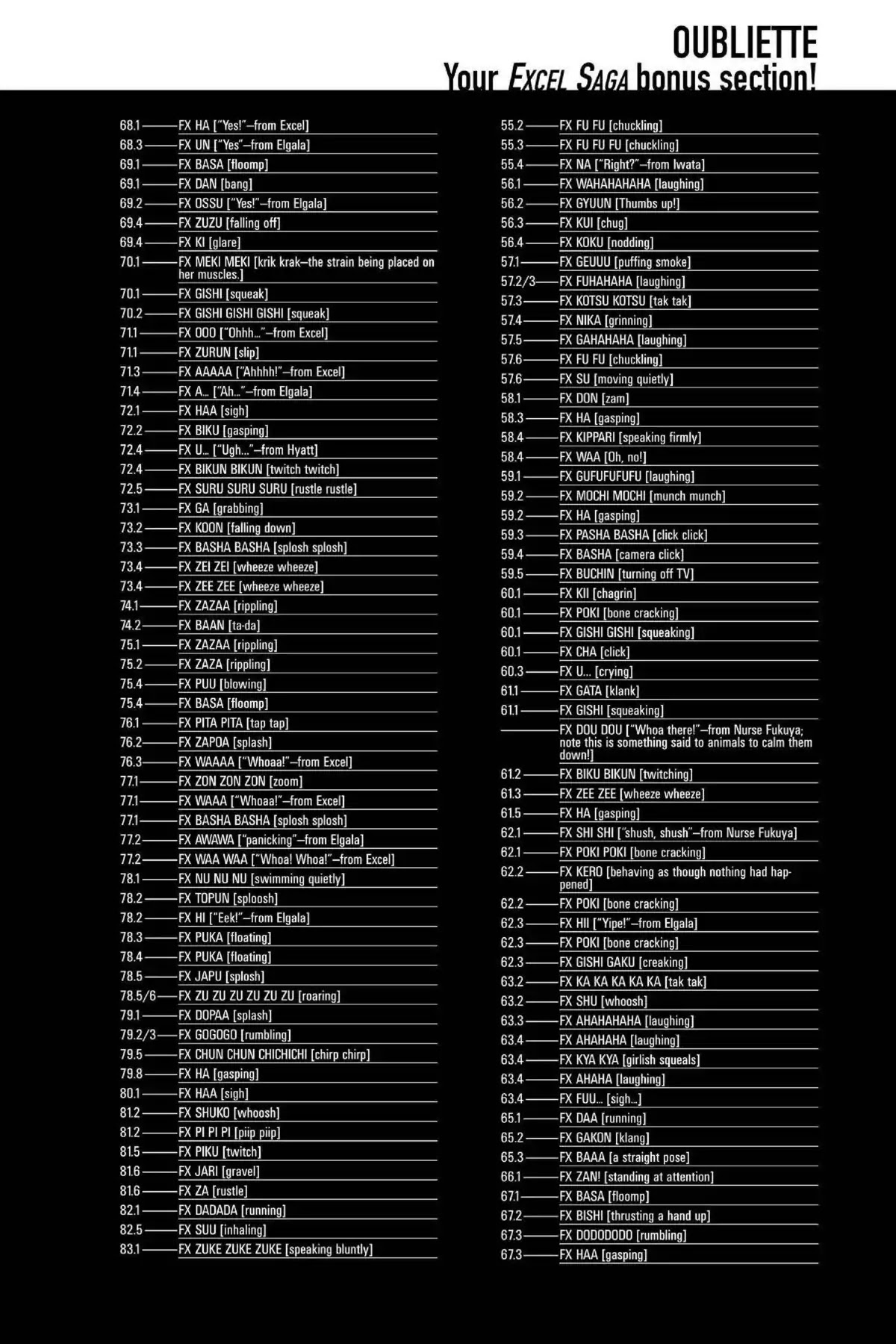Excel Saga Chapter 18.7-5 page 3 - Vol.18 Oubliette: Excel Saga Bonus Section