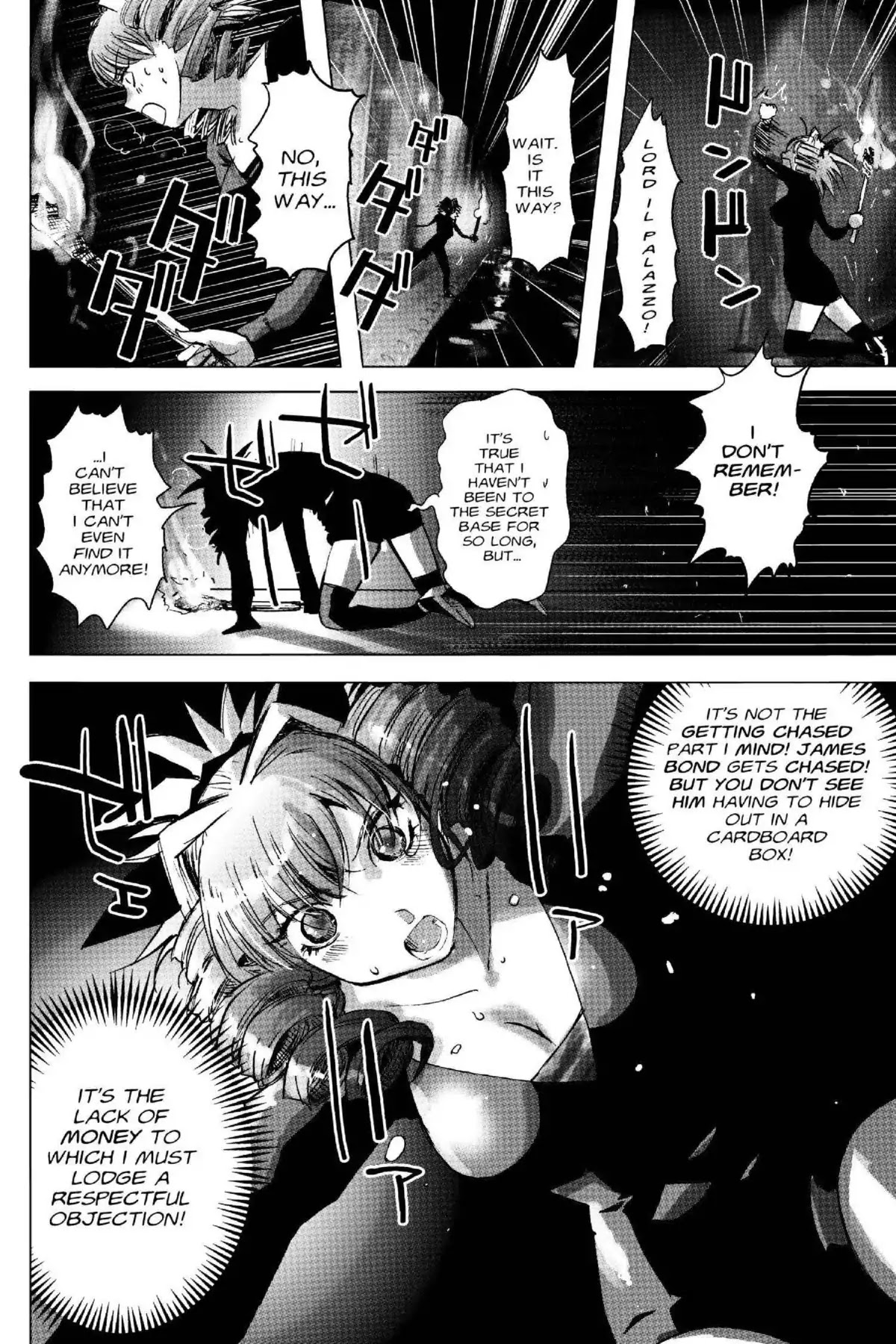 Excel Saga Chapter 19.3 page 10 - Vol.19 Mission 3: Run, Mince!
