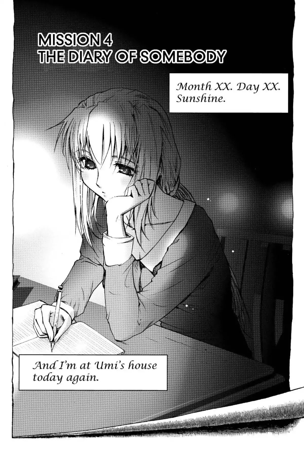 Excel Saga Chapter 19.4 page 2 - Vol.19 Mission 4: The Diary of Somebody