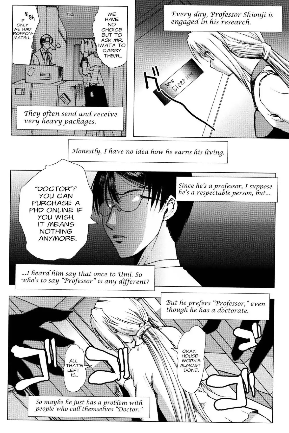 Excel Saga Chapter 19.4 page 8 - Vol.19 Mission 4: The Diary of Somebody