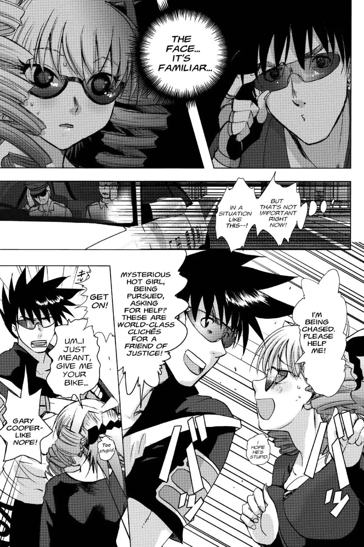 Excel Saga Chapter 19.5 page 17 - Vol.19 Mission 5: Two Wheels