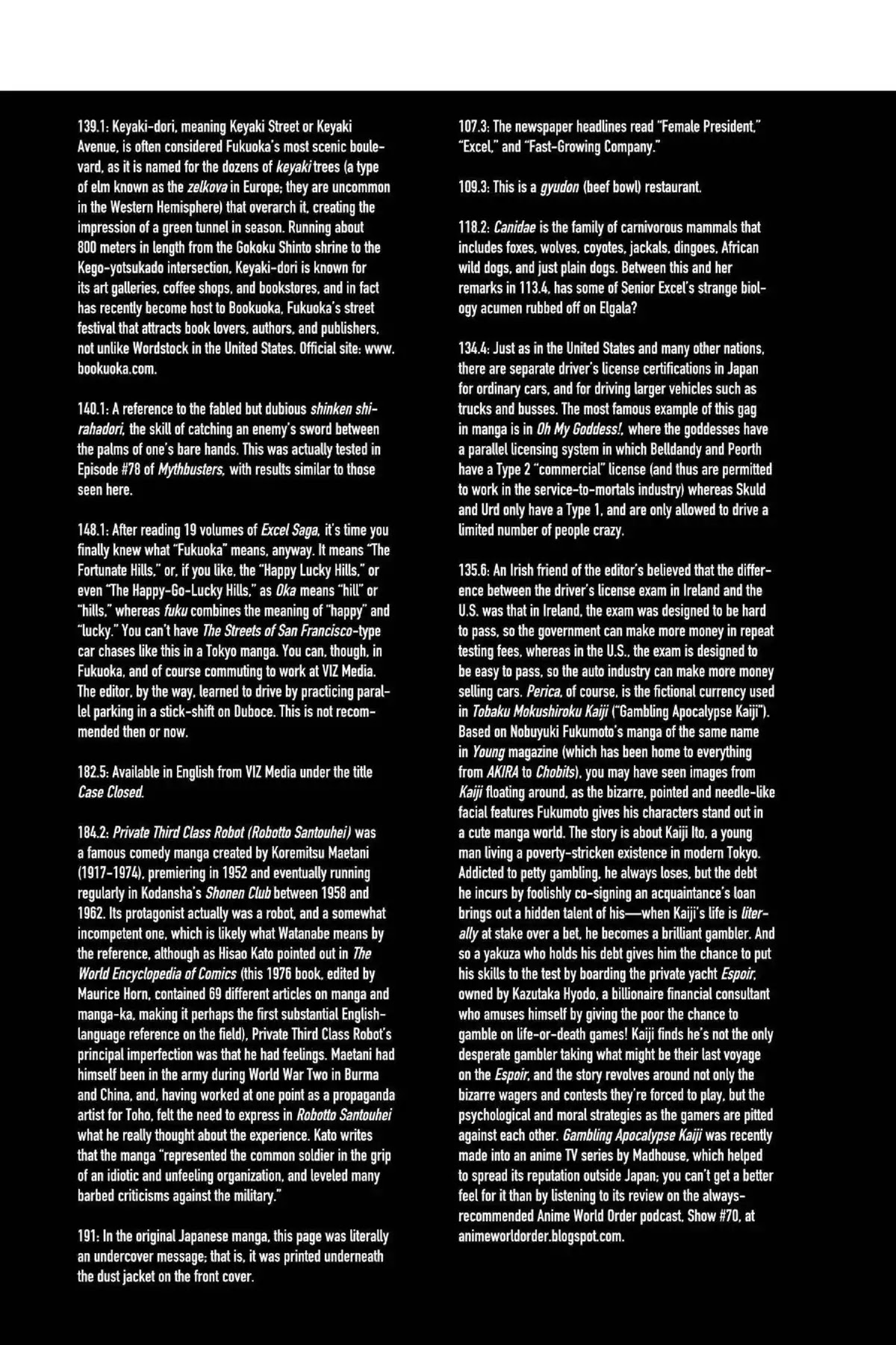 Excel Saga Chapter 19.6-5 page 10 - Vol.19 Oubliette: Excel Saga Bonus Section