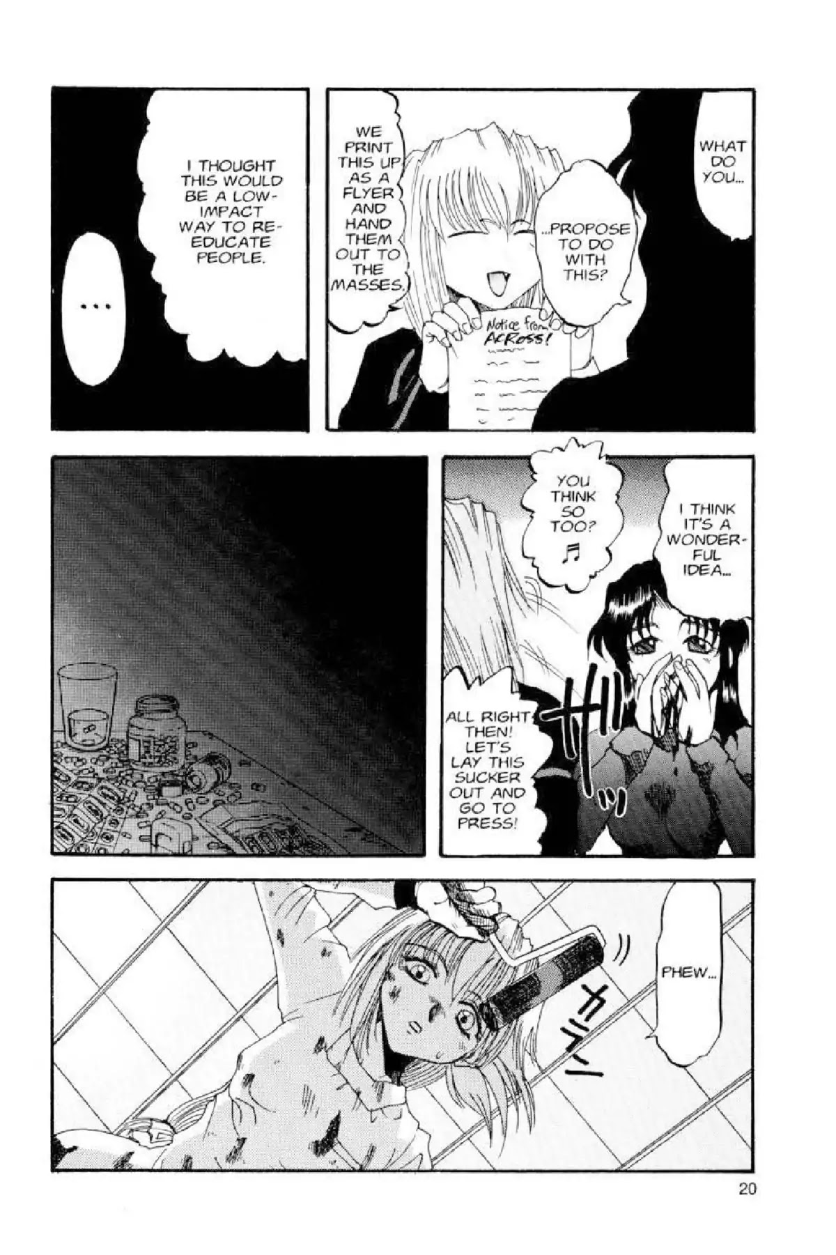 Excel Saga Chapter 2.1 page 20 - Vol.2 Mission 1: Destinies at the Crossroads