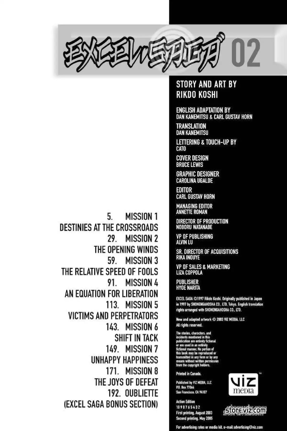 Excel Saga Chapter 2.1 page 4 - Vol.2 Mission 1: Destinies at the Crossroads