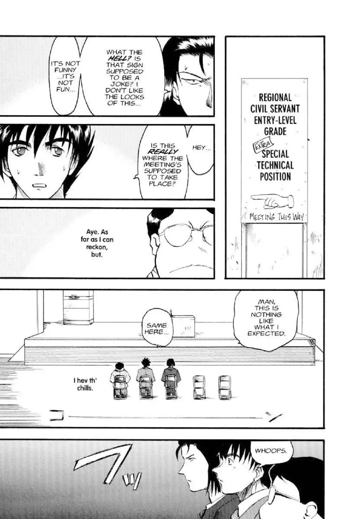 Excel Saga Chapter 2.3 page 17 - Vol.2 Mission 3: The Relative Speed of Fools