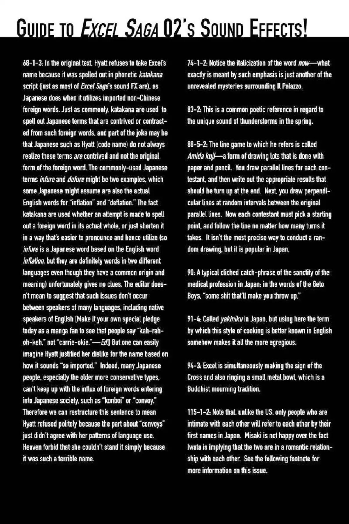 Excel Saga Chapter 2.8-5 page 10 - Vol.2 Oubliette (Excel Saga Bonus Section)