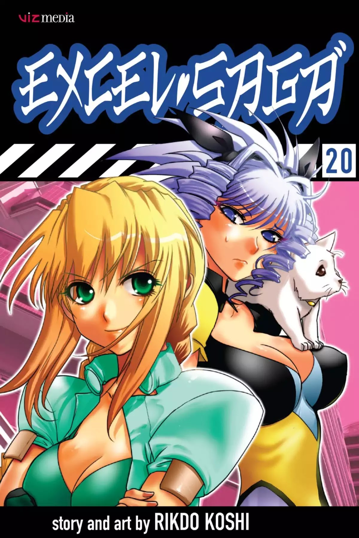 Excel Saga Chapter 20.1 page 1 - Vol.20 Mission 1: Two People and One Pet