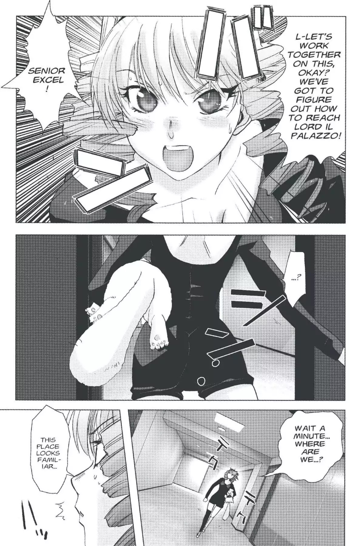 Excel Saga Chapter 20.1 page 18 - Vol.20 Mission 1: Two People and One Pet
