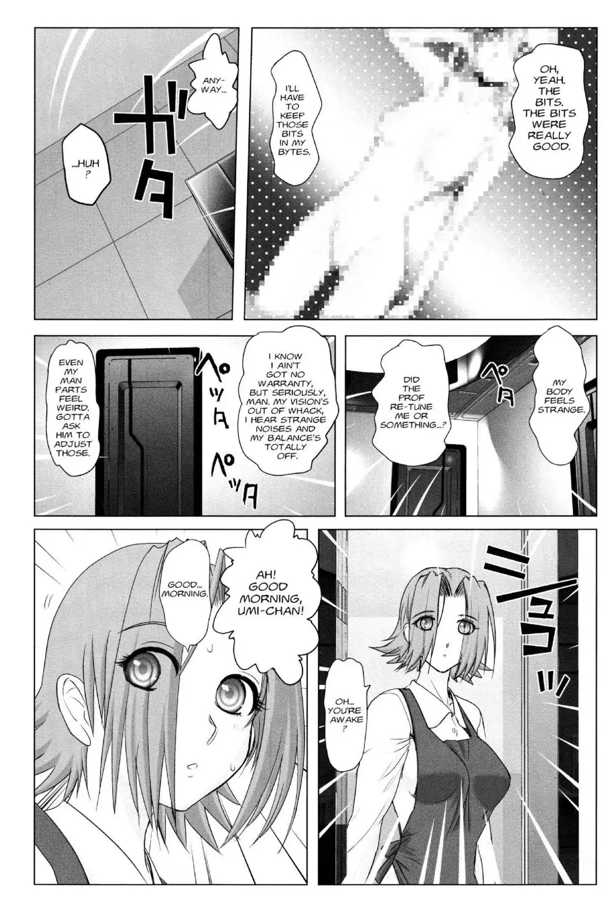Excel Saga Chapter 21.4 page 5 - Vol.21 Mission 4: I am the Machine and the Machine is Me