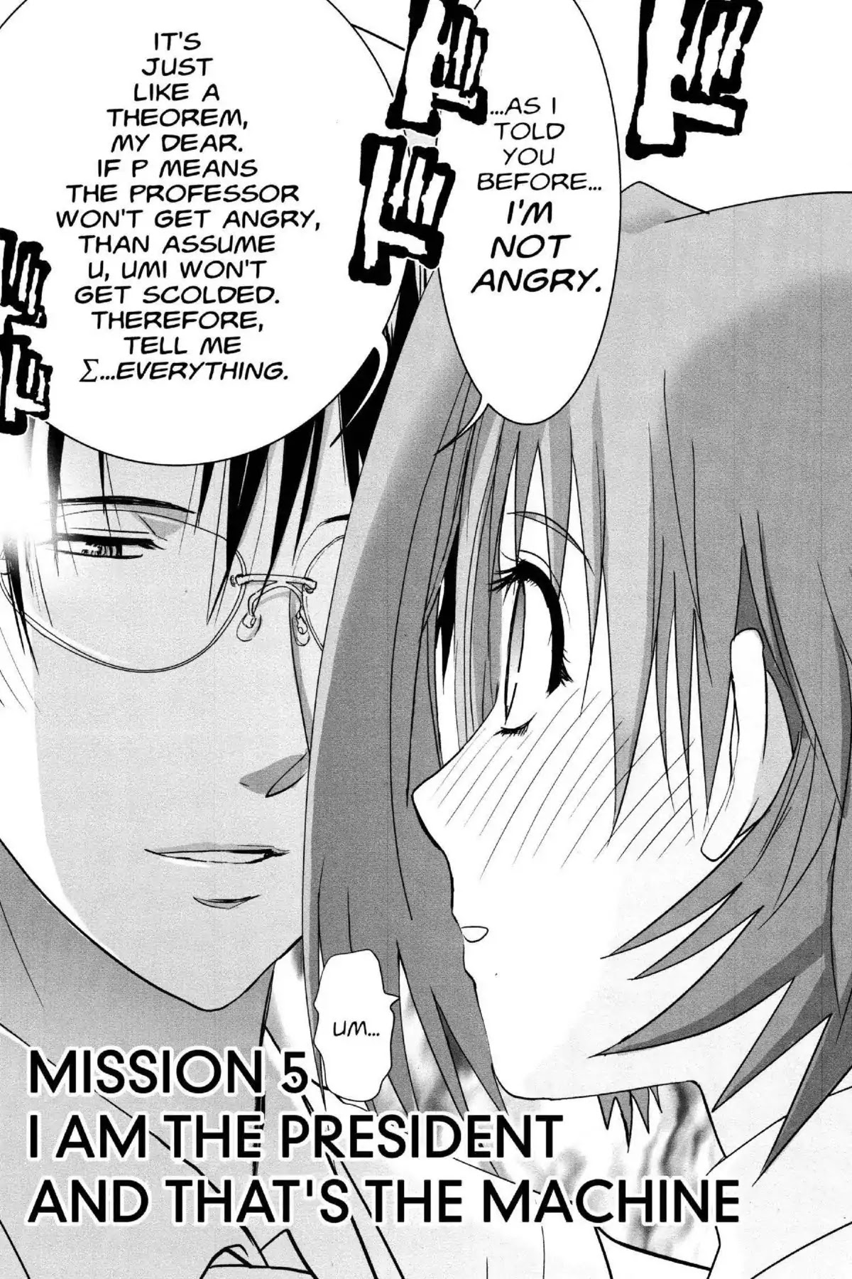 Excel Saga Chapter 21.5 page 4 - Vol.21 Mission 5: I am the President and That's the Machine