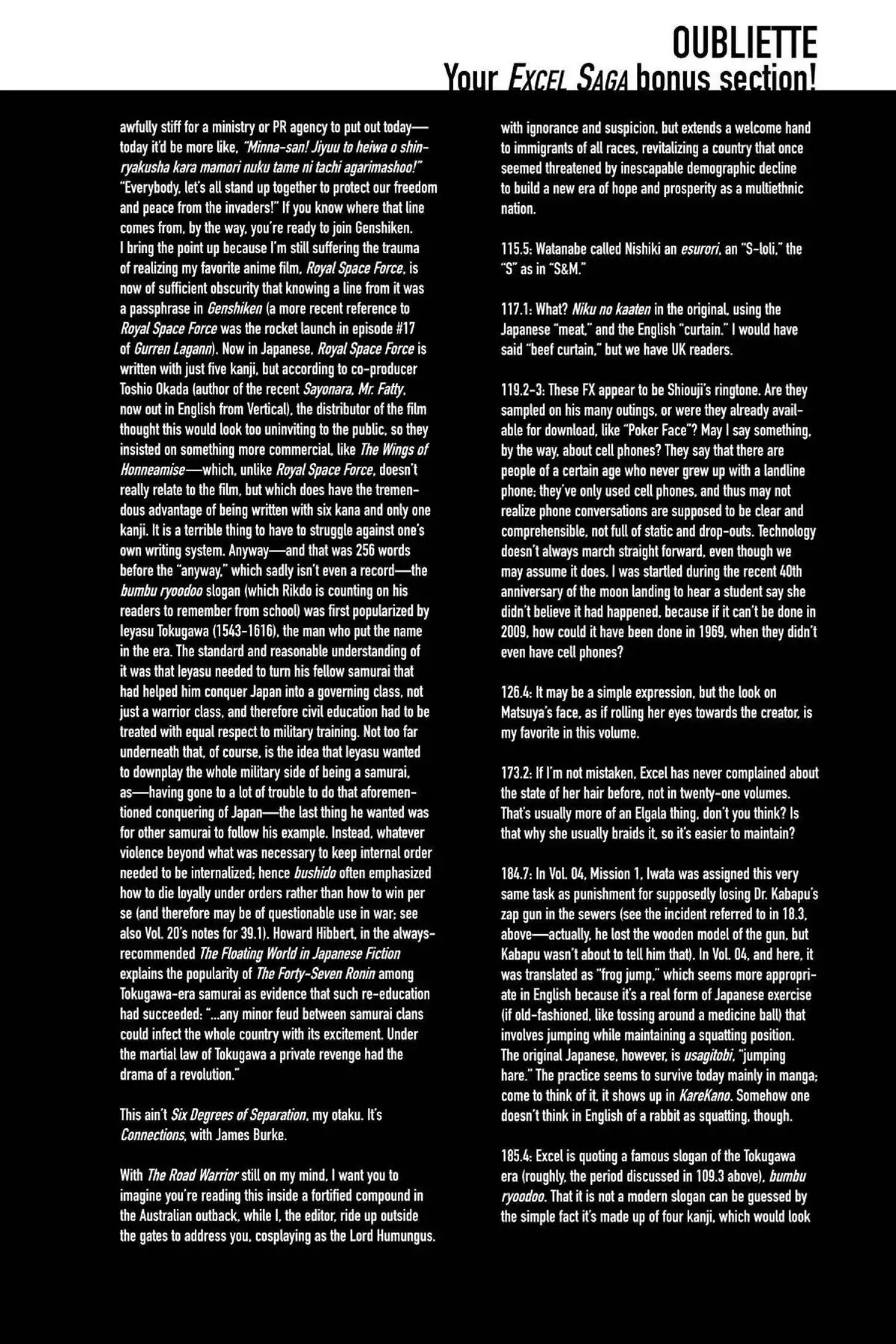 Excel Saga Chapter 21.6-5 page 11 - Vol.21 Oubliette: Excel Saga Bonus Section