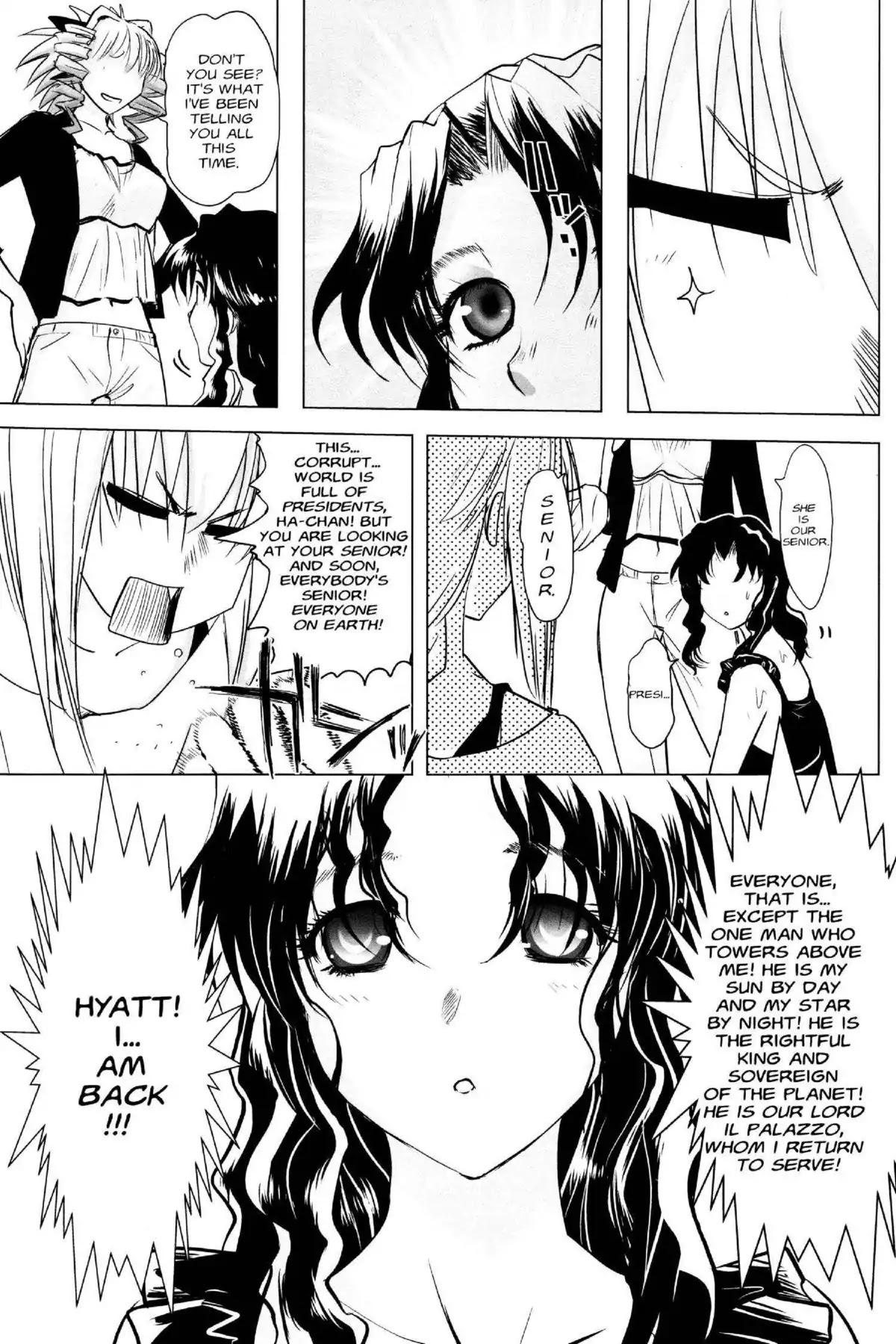 Excel Saga Chapter 21.6 page 27 - Vol.21 Mission 6: To Be Born Until You Are Chosen