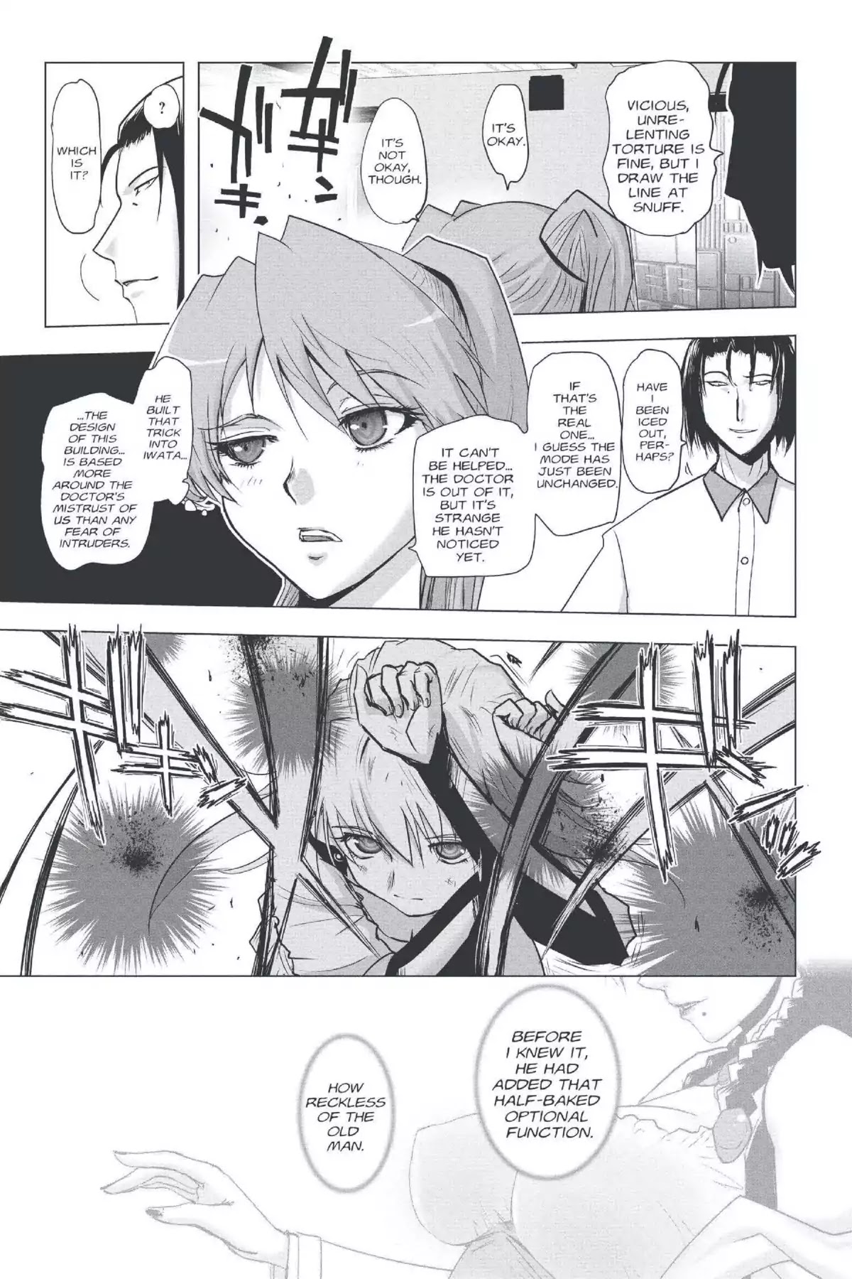 Excel Saga Chapter 22.3 page 21 - Vol.22 Mission 3: Eating Something You Picked off the Street