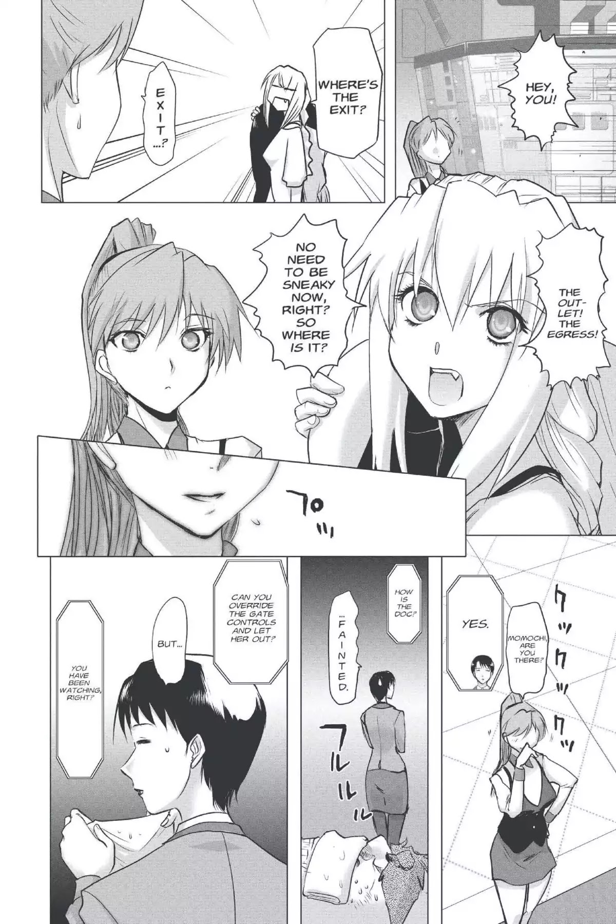 Excel Saga Chapter 22.3 page 28 - Vol.22 Mission 3: Eating Something You Picked off the Street