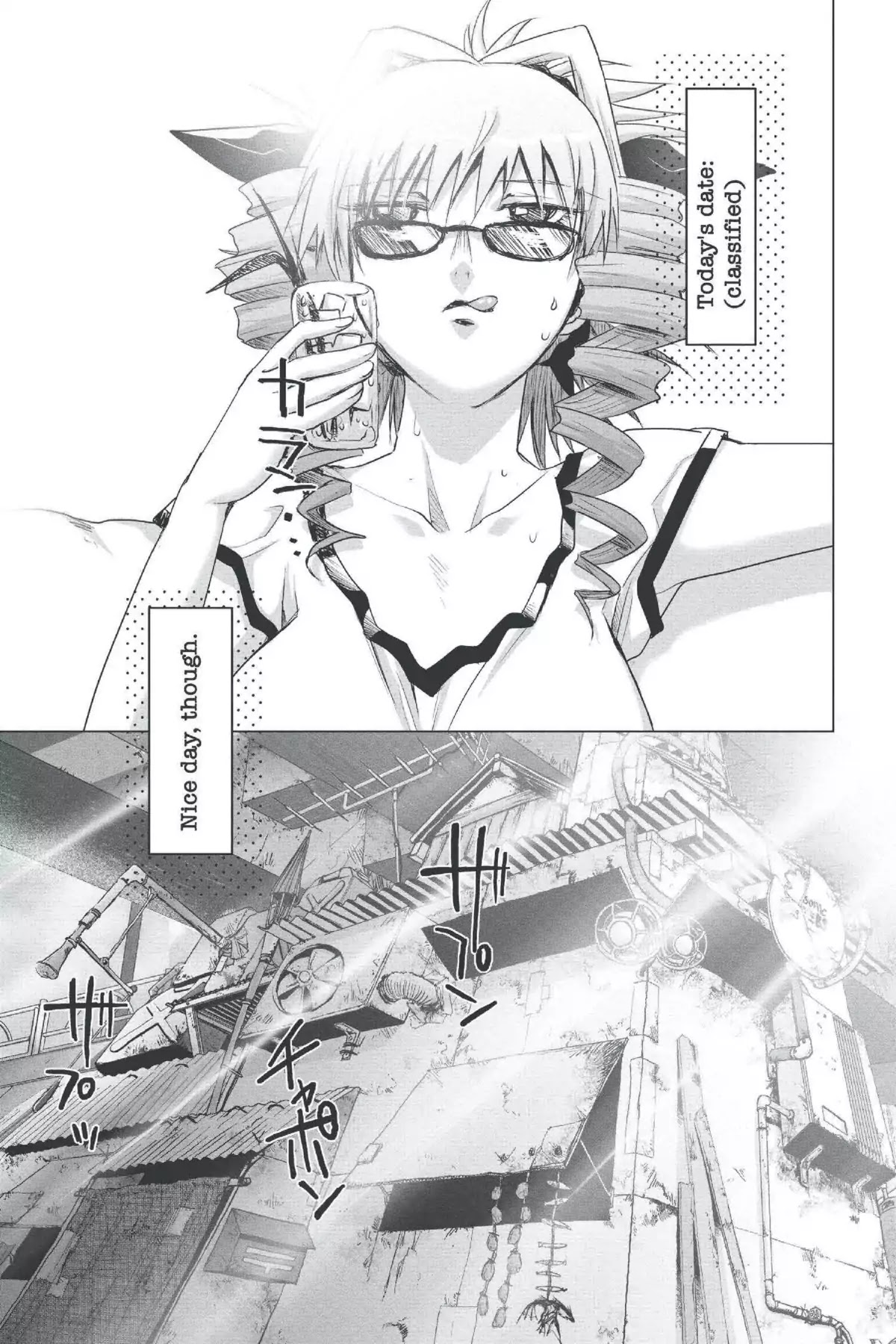Excel Saga Chapter 22.4 page 1 - Vol.22 Mission 4: Diary of a Pretty Girl's Brain