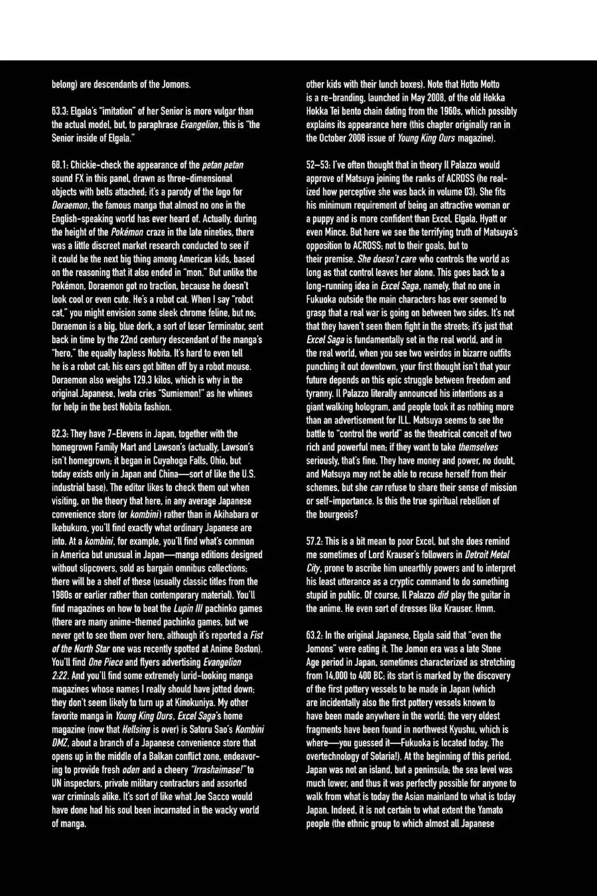 Excel Saga Chapter 22.6-5 page 8 - Vol.22 Oubliette: Excel Saga Bonus Section