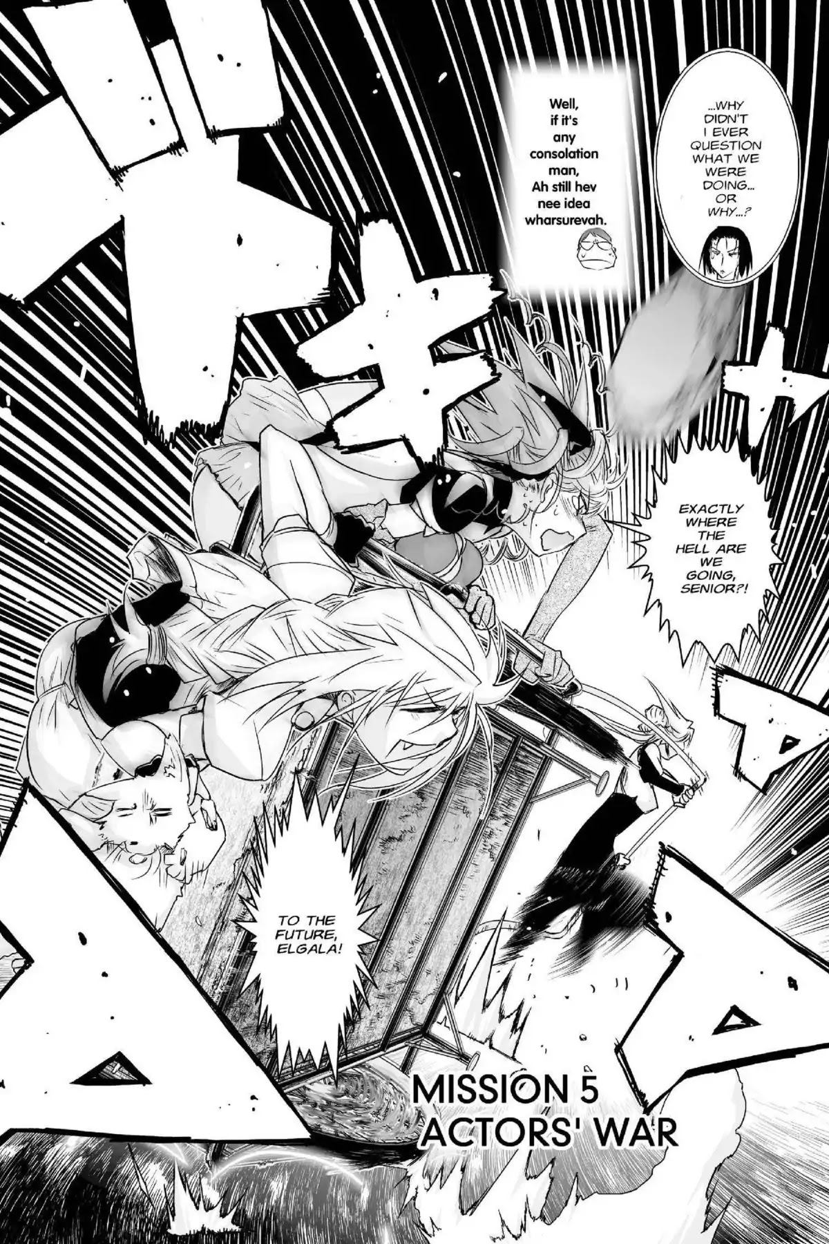 Excel Saga Chapter 23.5 page 2 - Vol.23 Mission 5: Actors' War