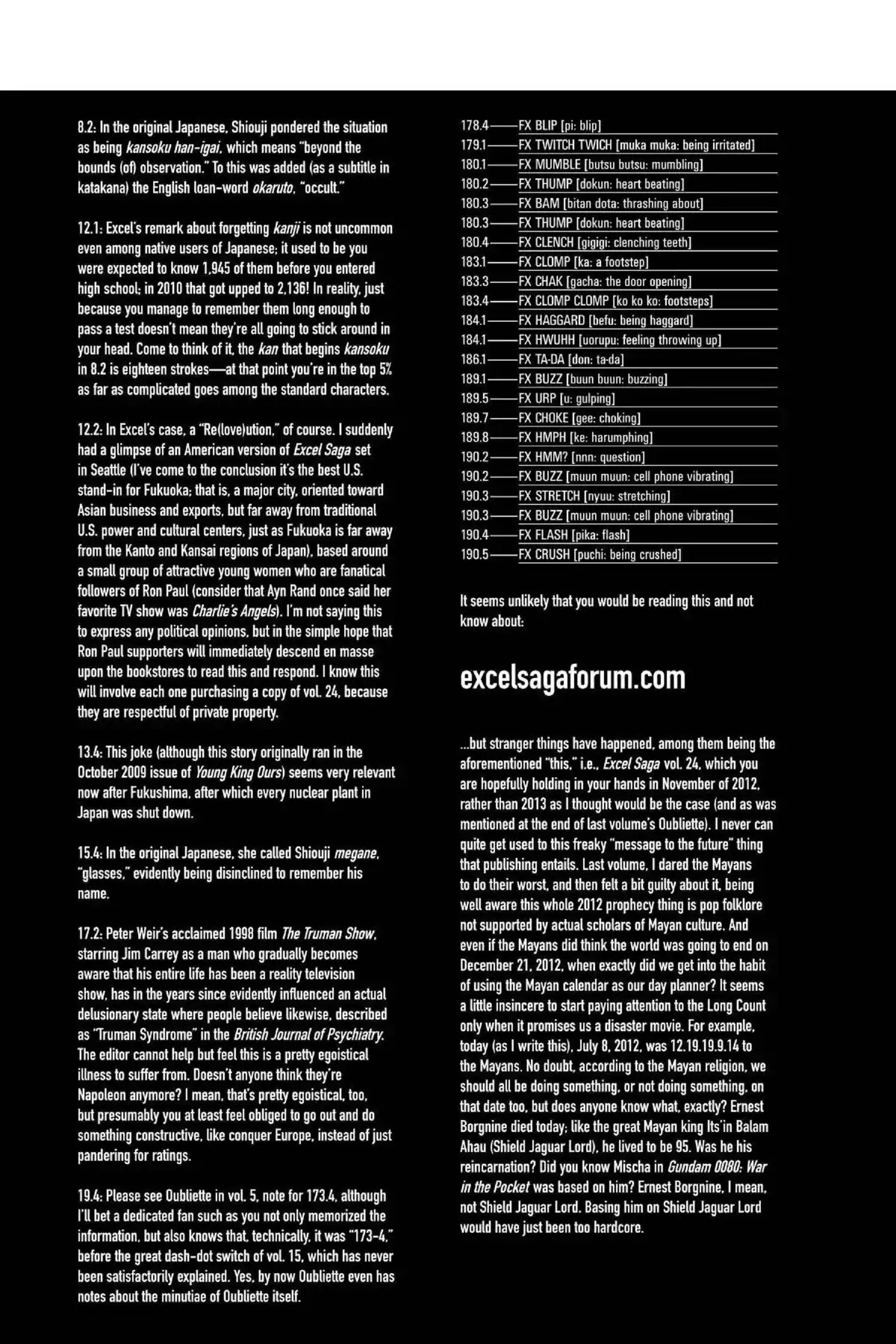 Excel Saga Chapter 24.6-5 page 6 - Vol.24 Oubliette: Excel Saga Bonus Section