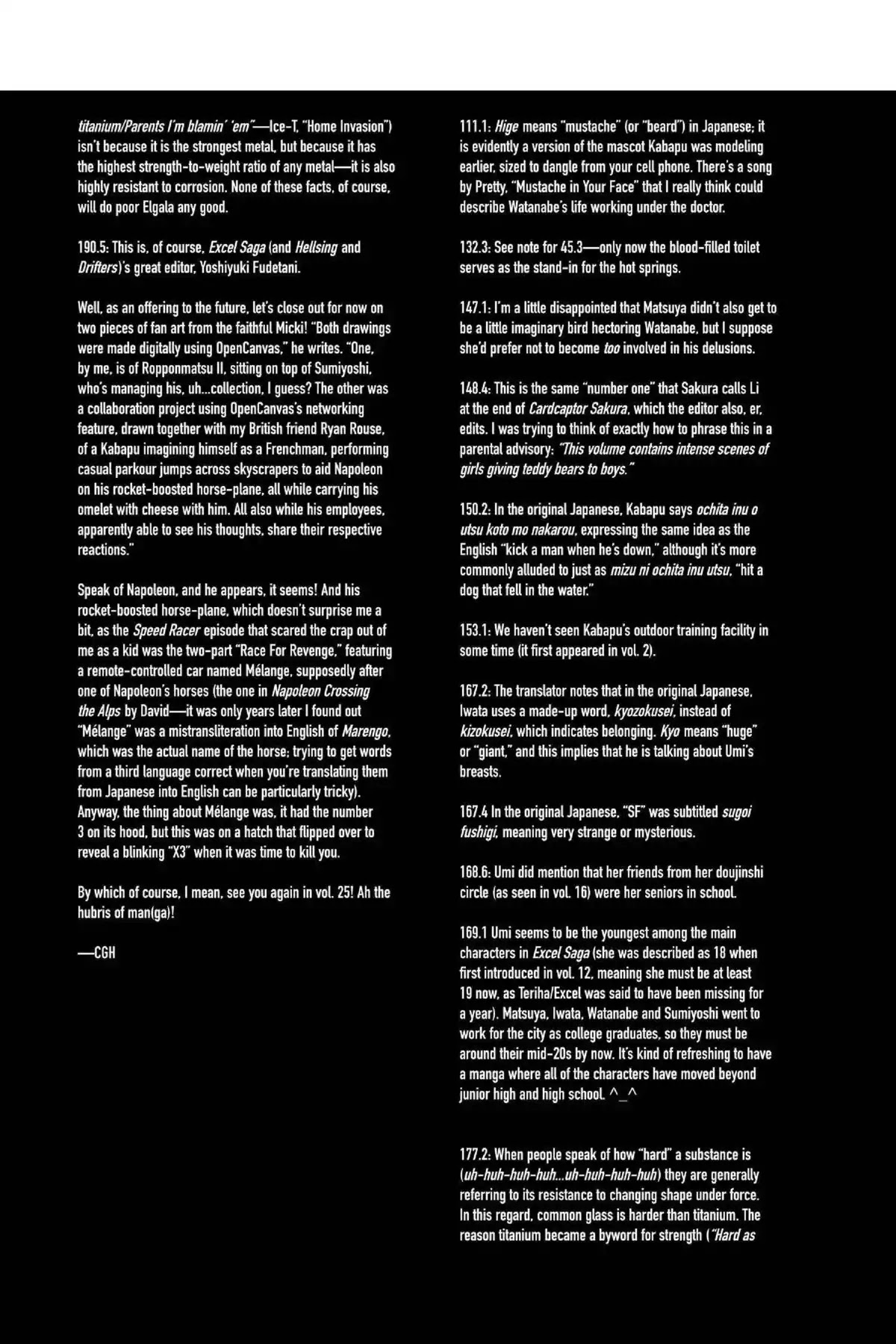 Excel Saga Chapter 24.6-5 page 8 - Vol.24 Oubliette: Excel Saga Bonus Section