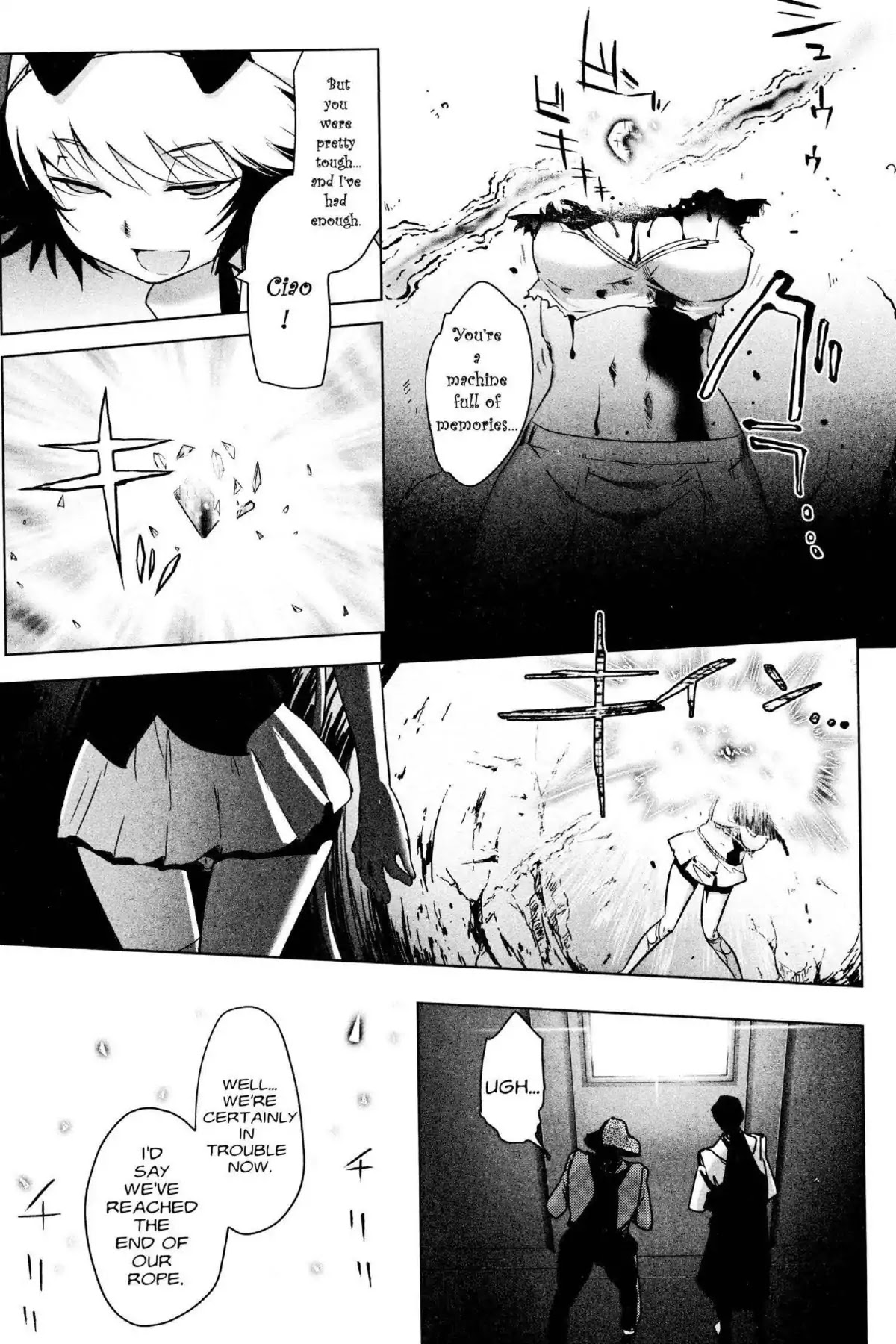 Excel Saga Chapter 26.2 page 15 - Vol.26 Mission 2: Reddish and Bluish Green