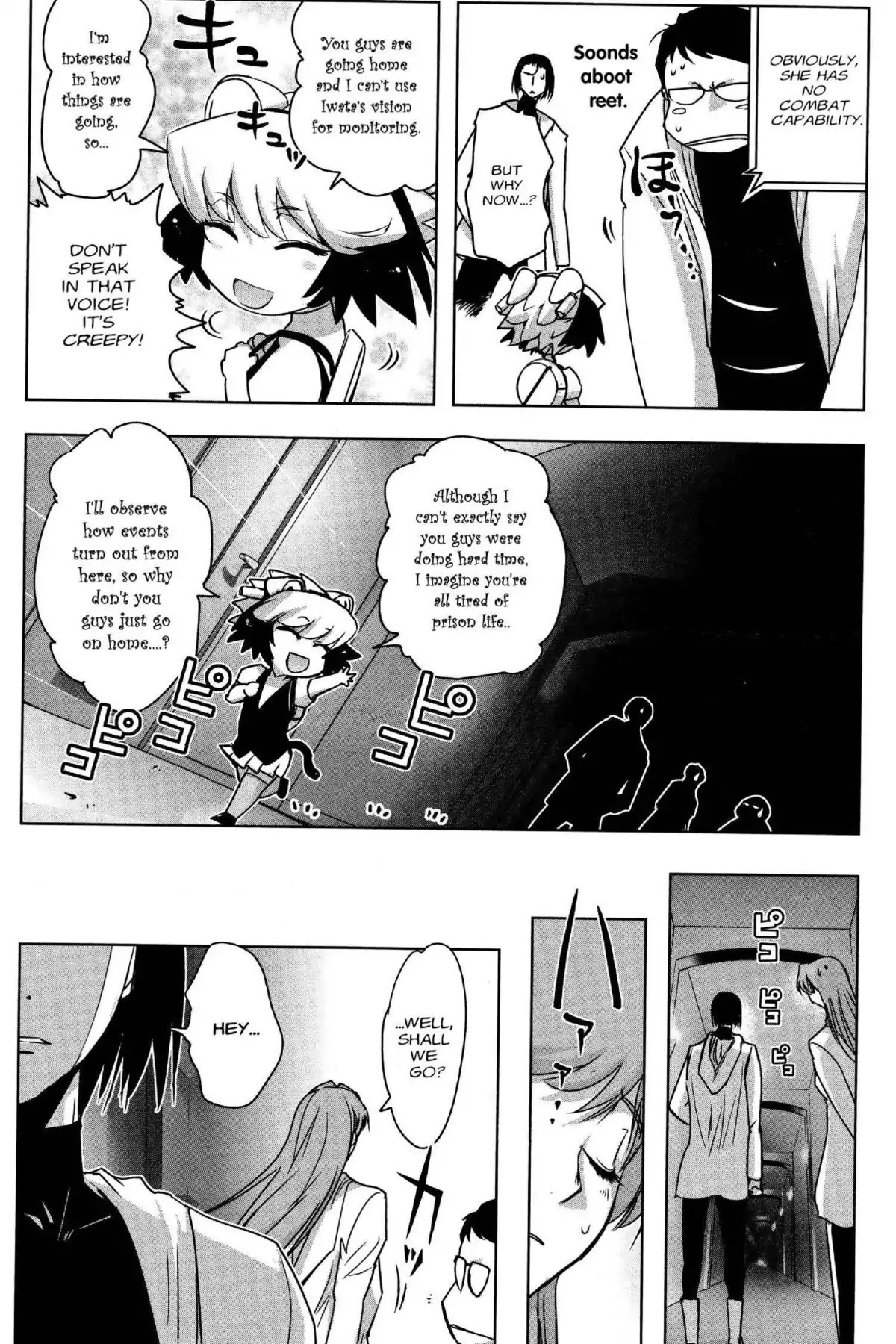 Excel Saga Chapter 26.4 page 10 - Vol.26 Mission 4: Announcement: Plans to Conquer the City Have Been Cancelled