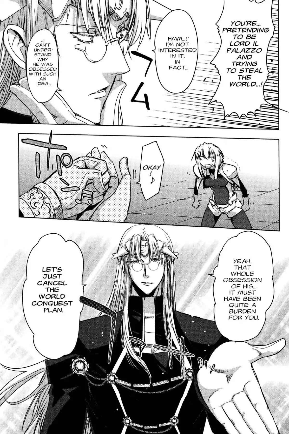 Excel Saga Chapter 26.4 page 19 - Vol.26 Mission 4: Announcement: Plans to Conquer the City Have Been Cancelled